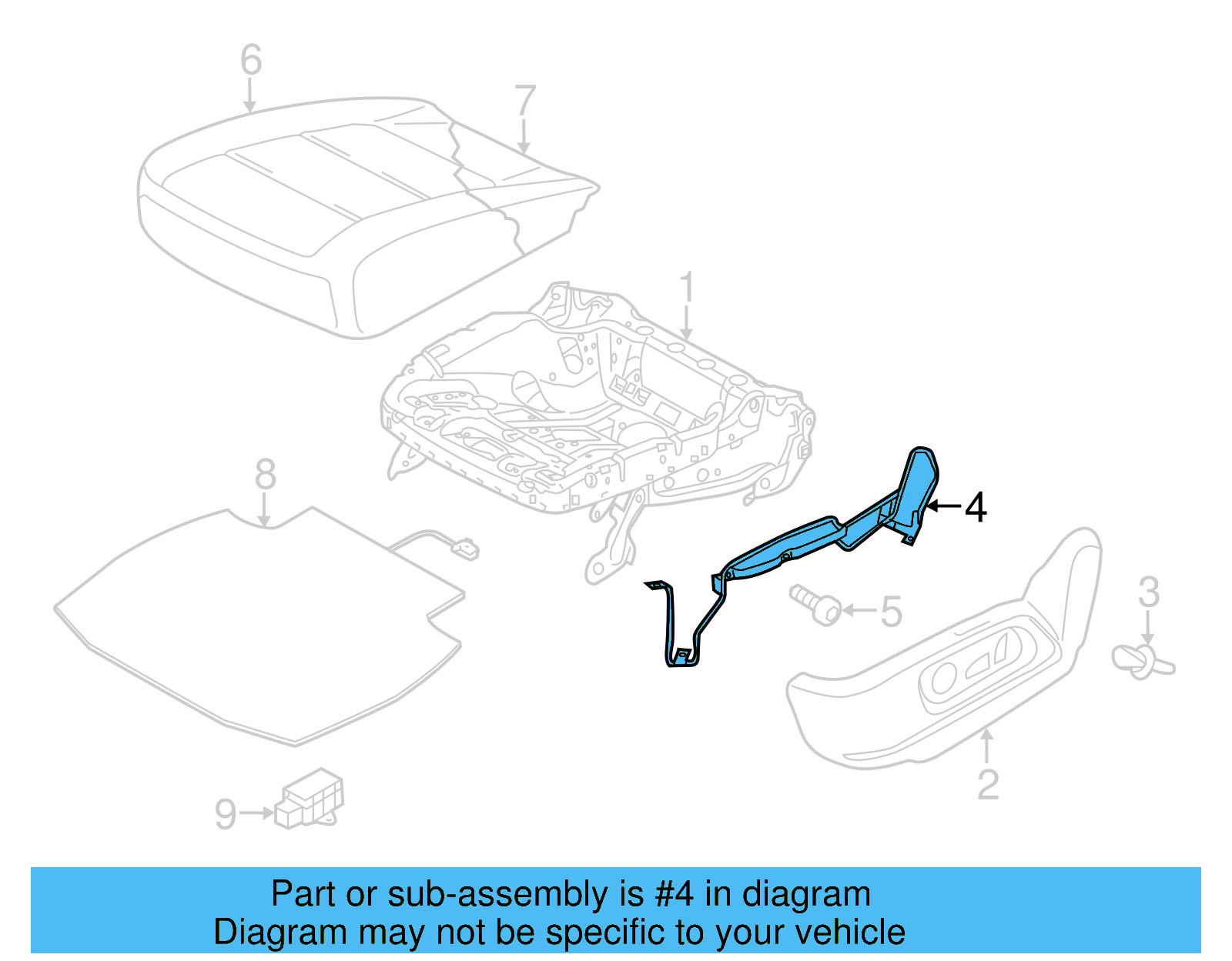 Retainer 5N0-881-559-B - View 2