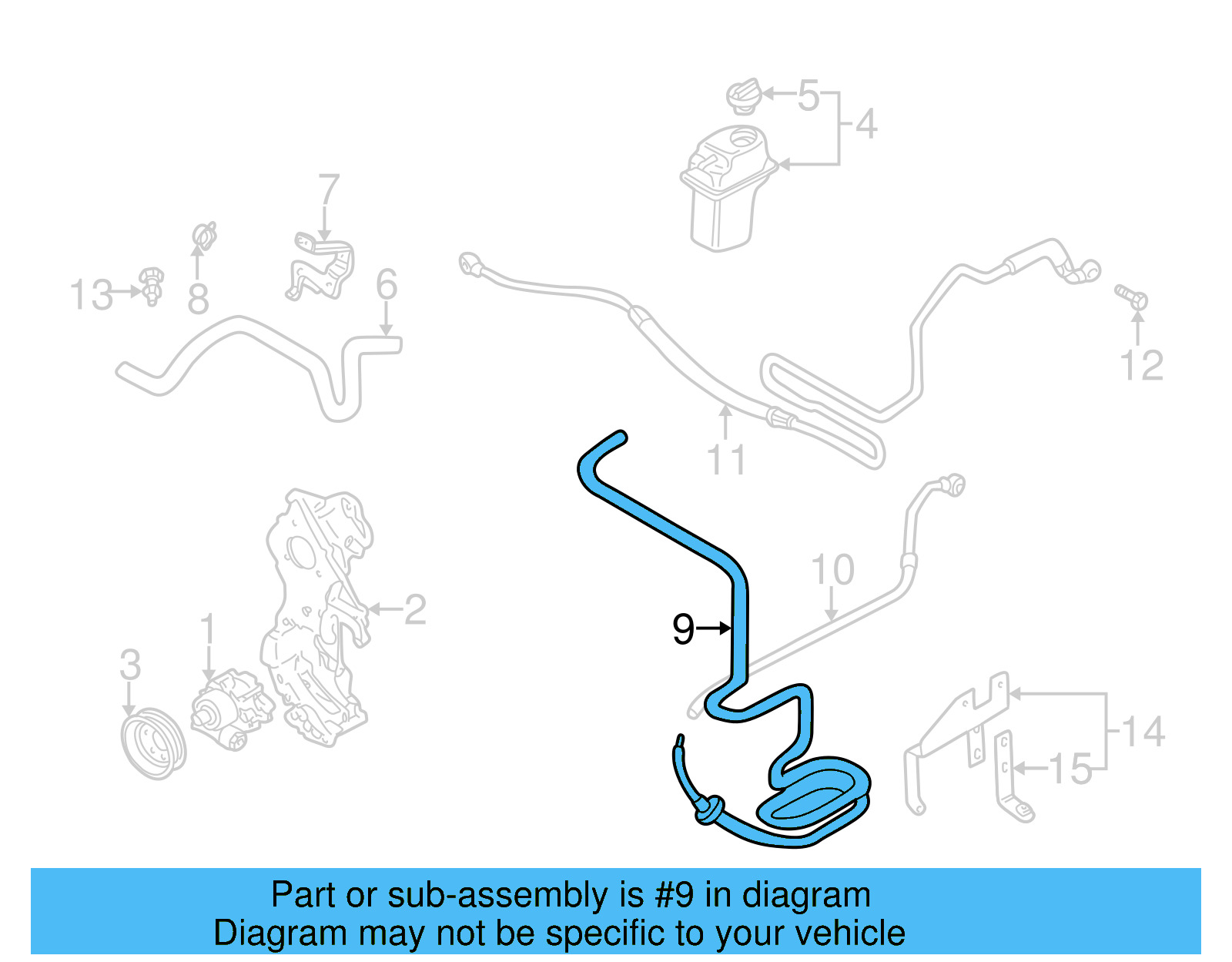 Return Hose 1C0-422-891-D - View 5