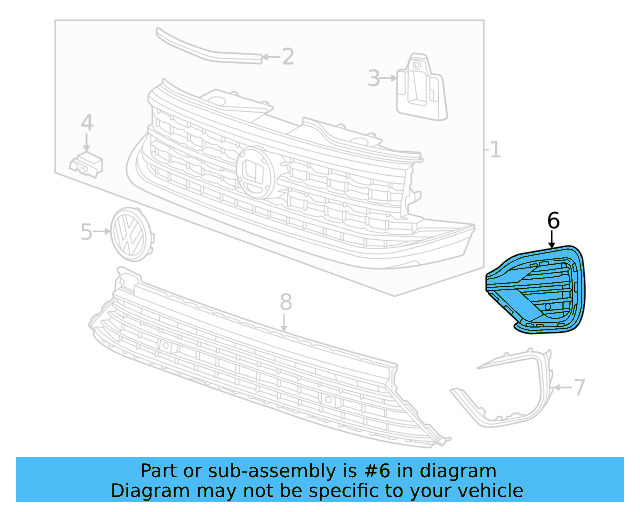Outer Grille 3CN-854-662-B-041