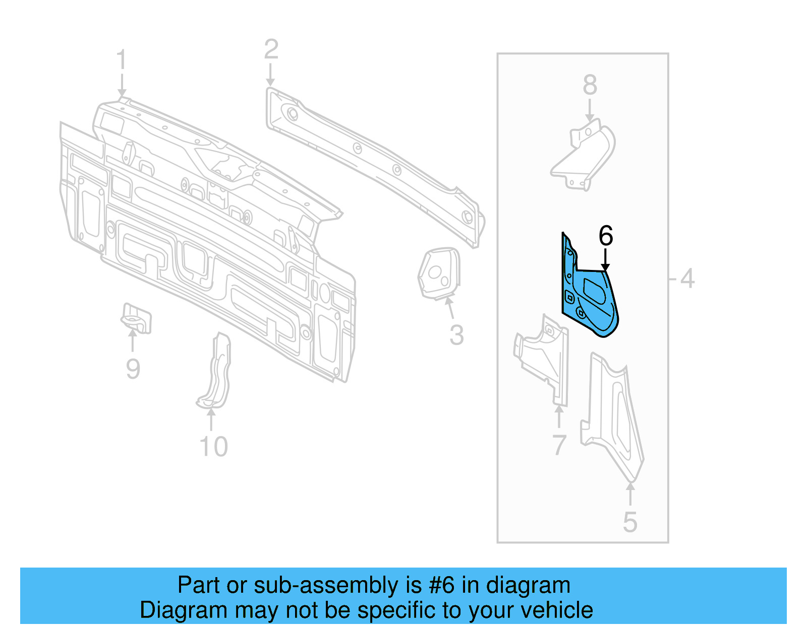 Tail Lamp Pocket 5N0-813-327 - View 3
