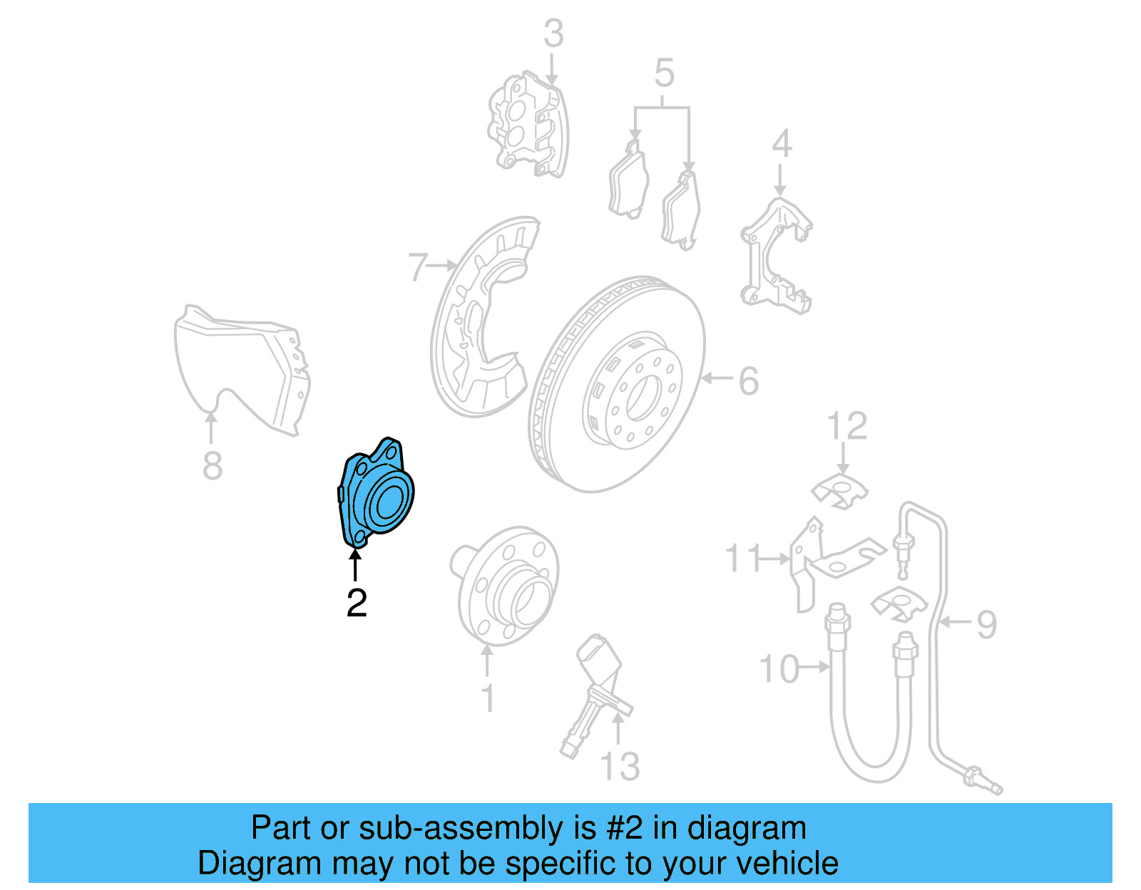 Bearing 4E0-498-625-D - View 2
