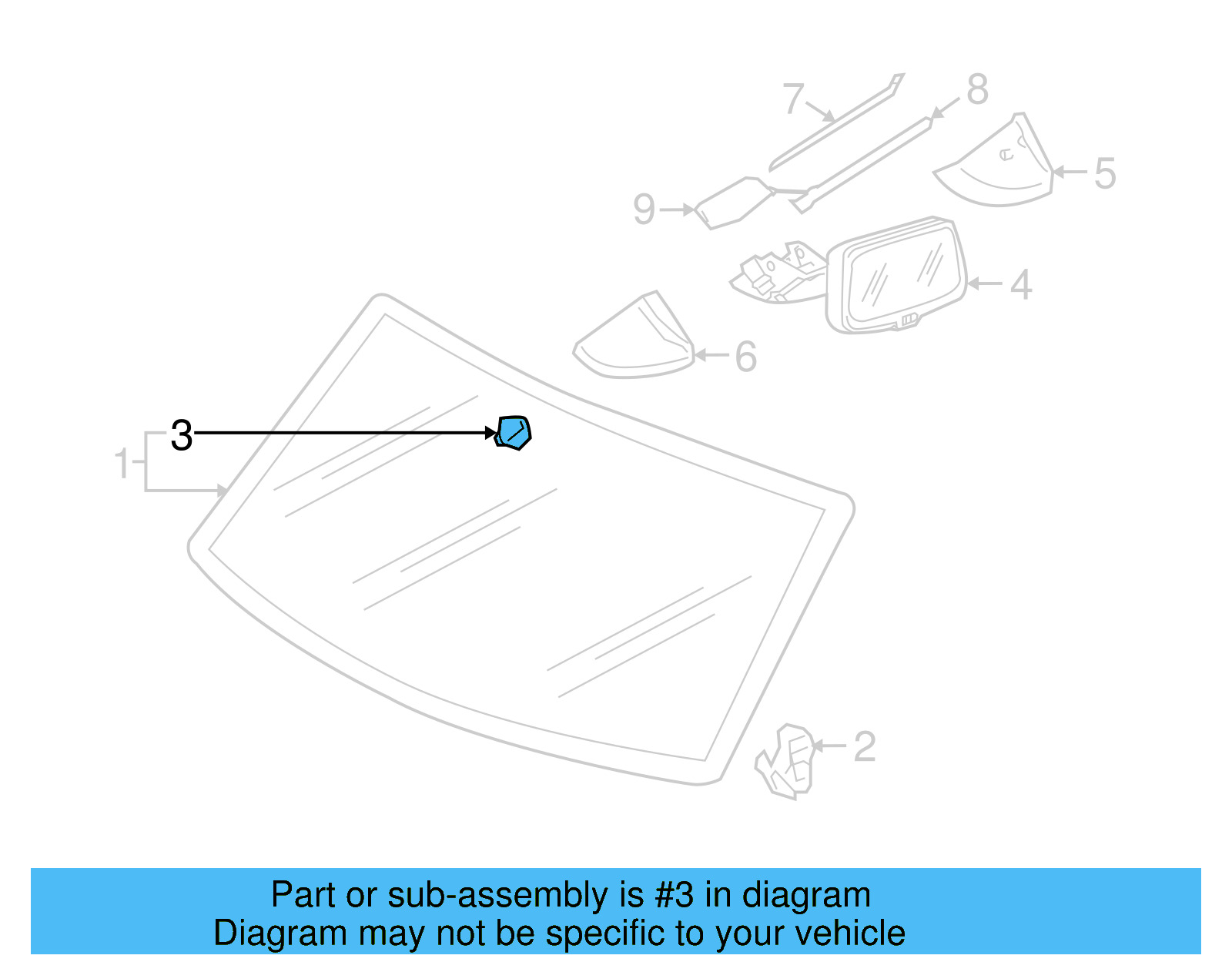 Mirror Support 7L0-845-543-A - View 7