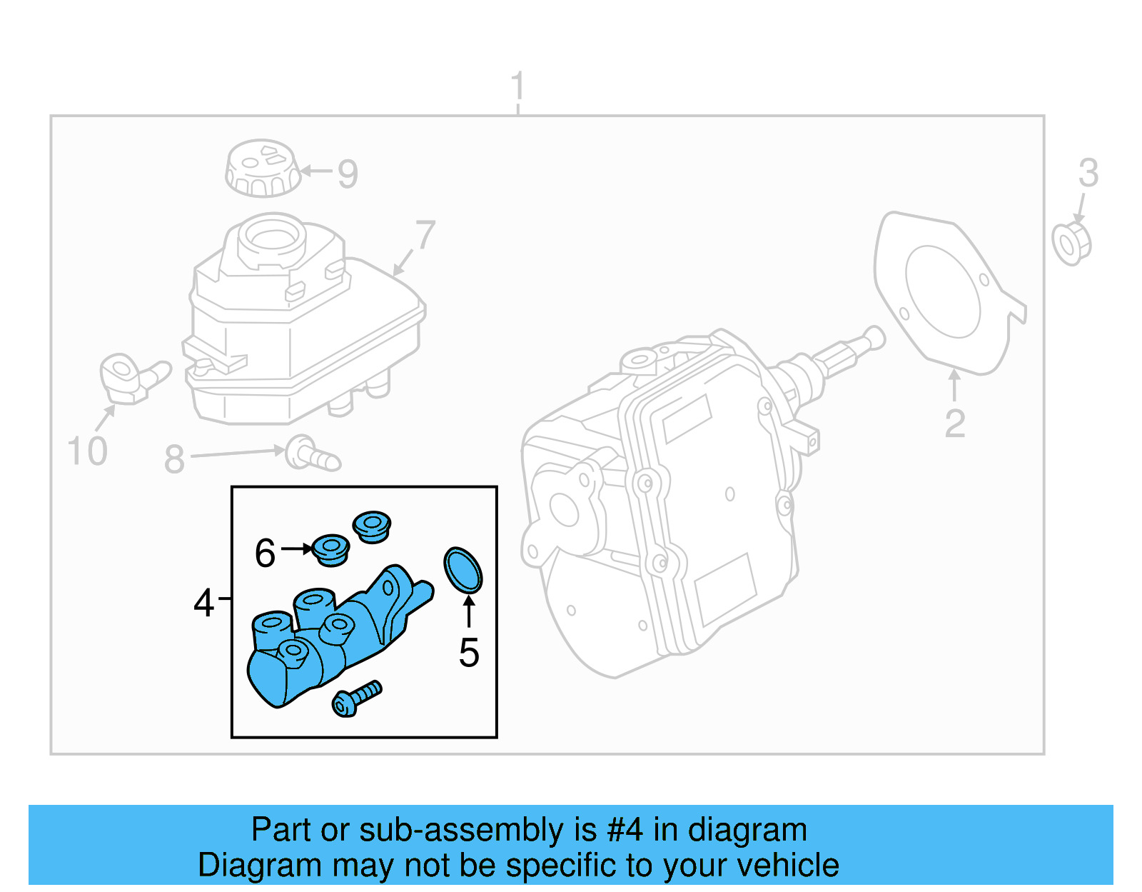 Master Cylinder 8V1-611-021-D - View 6