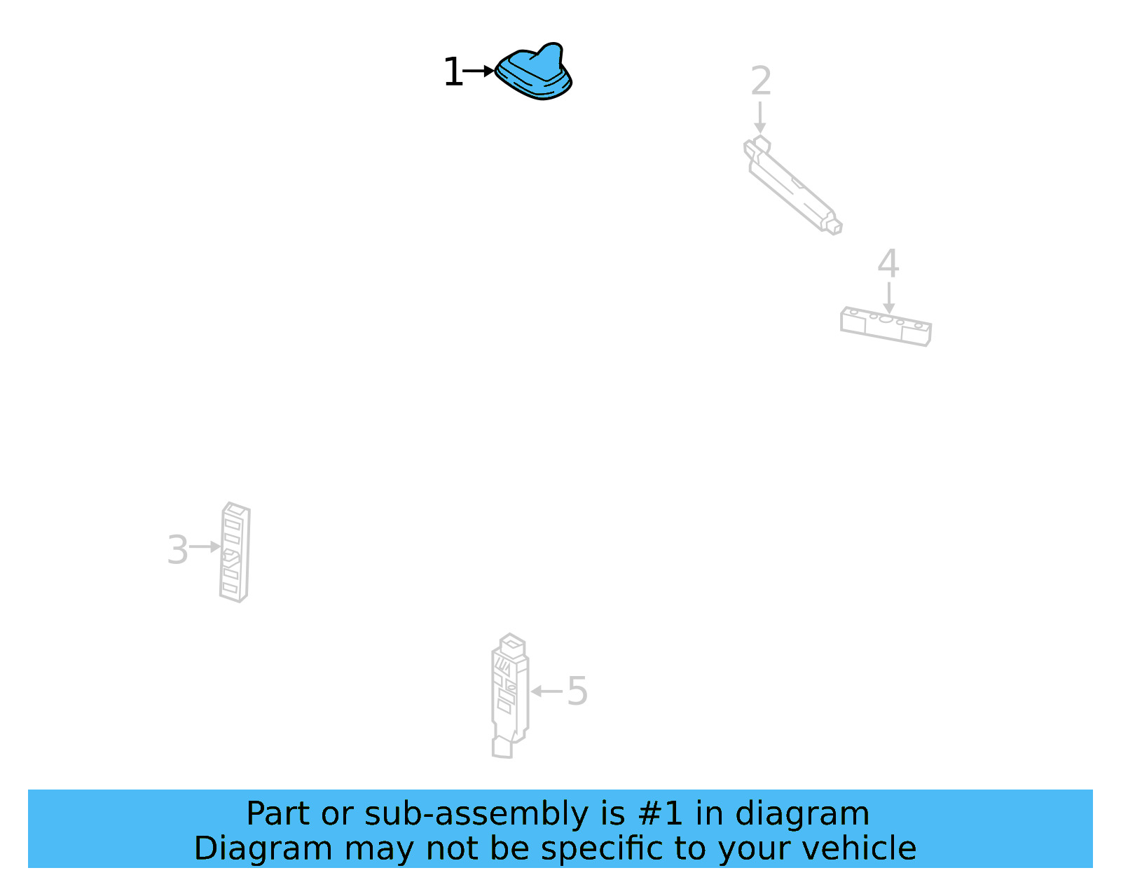 Satellite Radio Antenna 5Q0-035-507-AH-5FQ - View 4