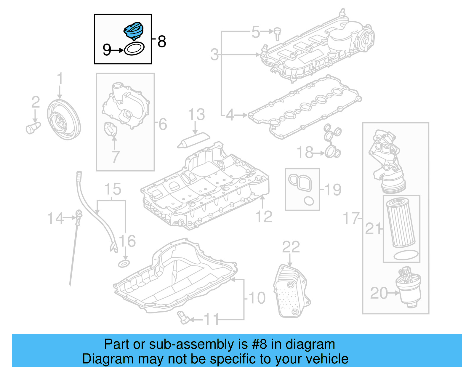 Engine Oil Filler Cap 06B-103-485-D