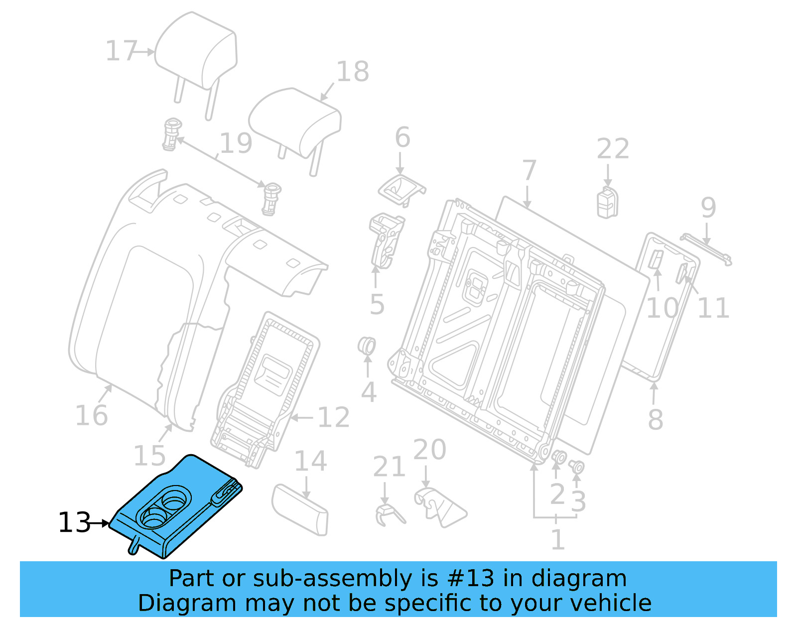 Armrest 5H0-885-081-D-WHQ - View 4