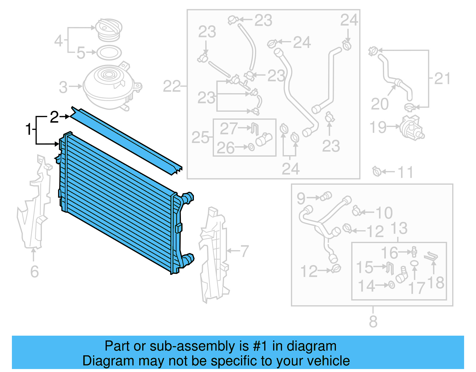 Radiator 5C0-121-251-M