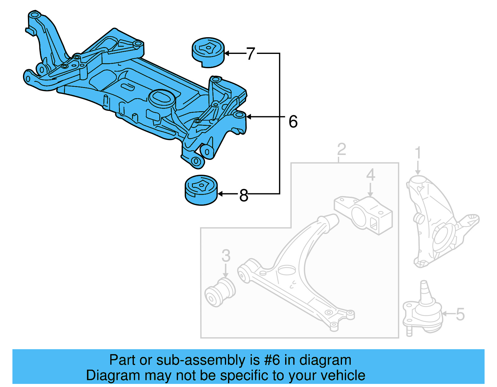 Engine Cradle 3C0-199-313-P - View 4