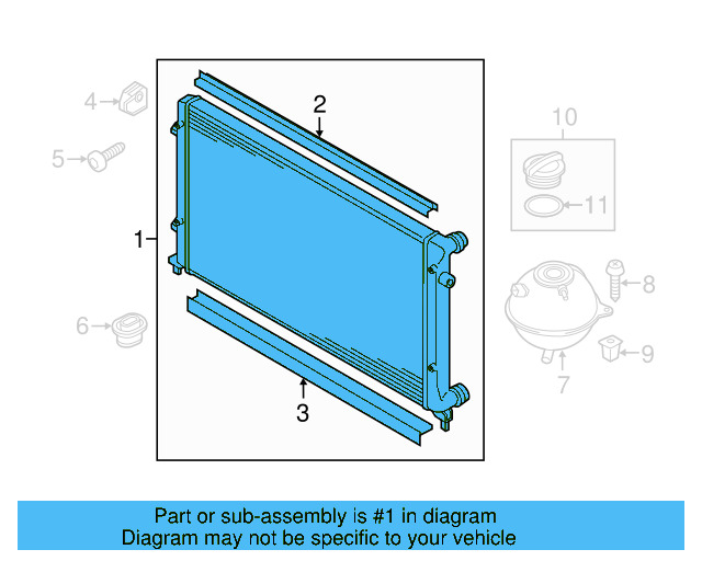 Radiator 5K0-121-253-F - View 8