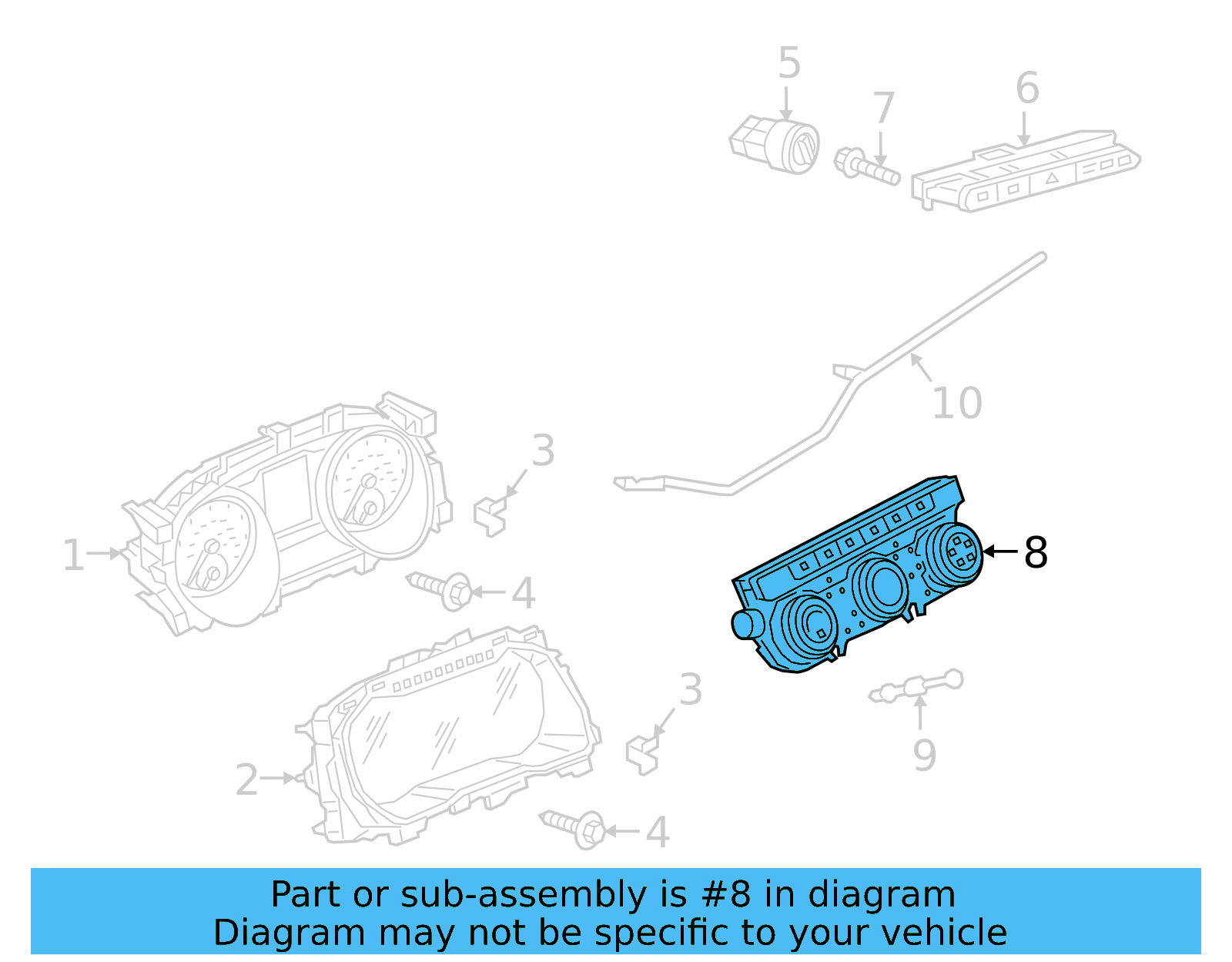 Heater Control 3CM-907-044-A-WZU - View 5