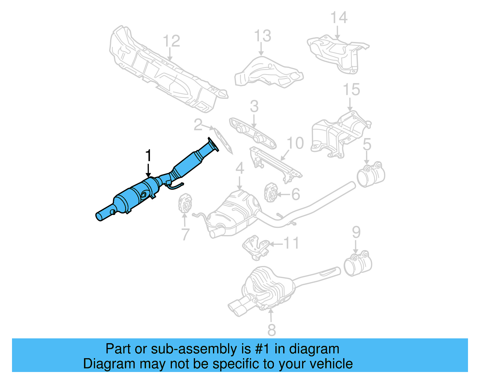 Catalytic Converter 1K0-253-058-FJ - View 3