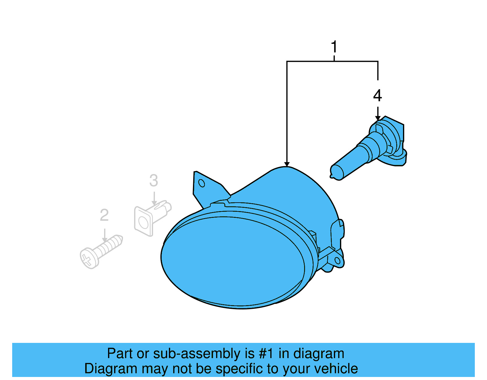 Fog Lamp Assembly 1C0-941-699-E - View 10
