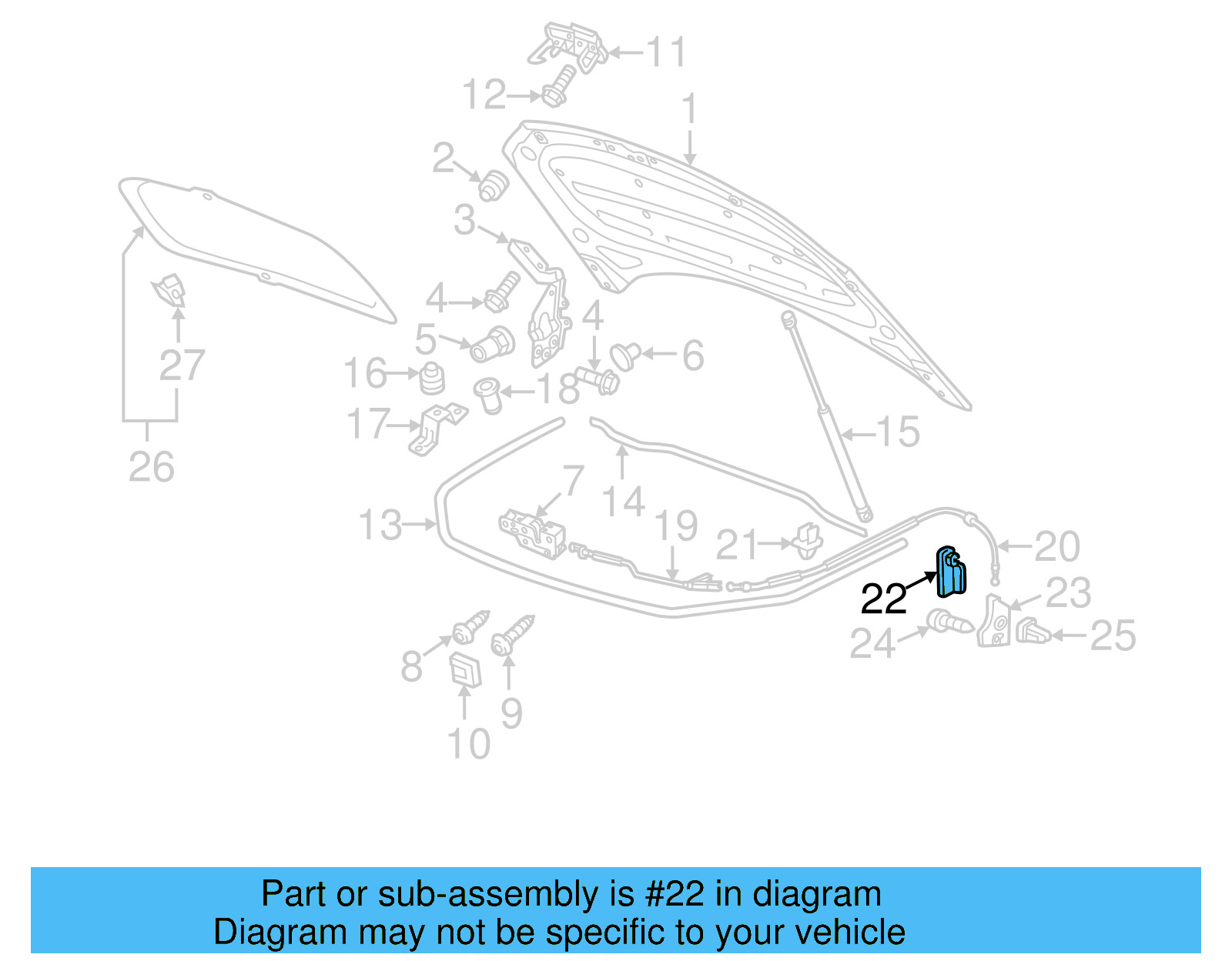 Release Handle 4L1-823-533-A-95T - View 5