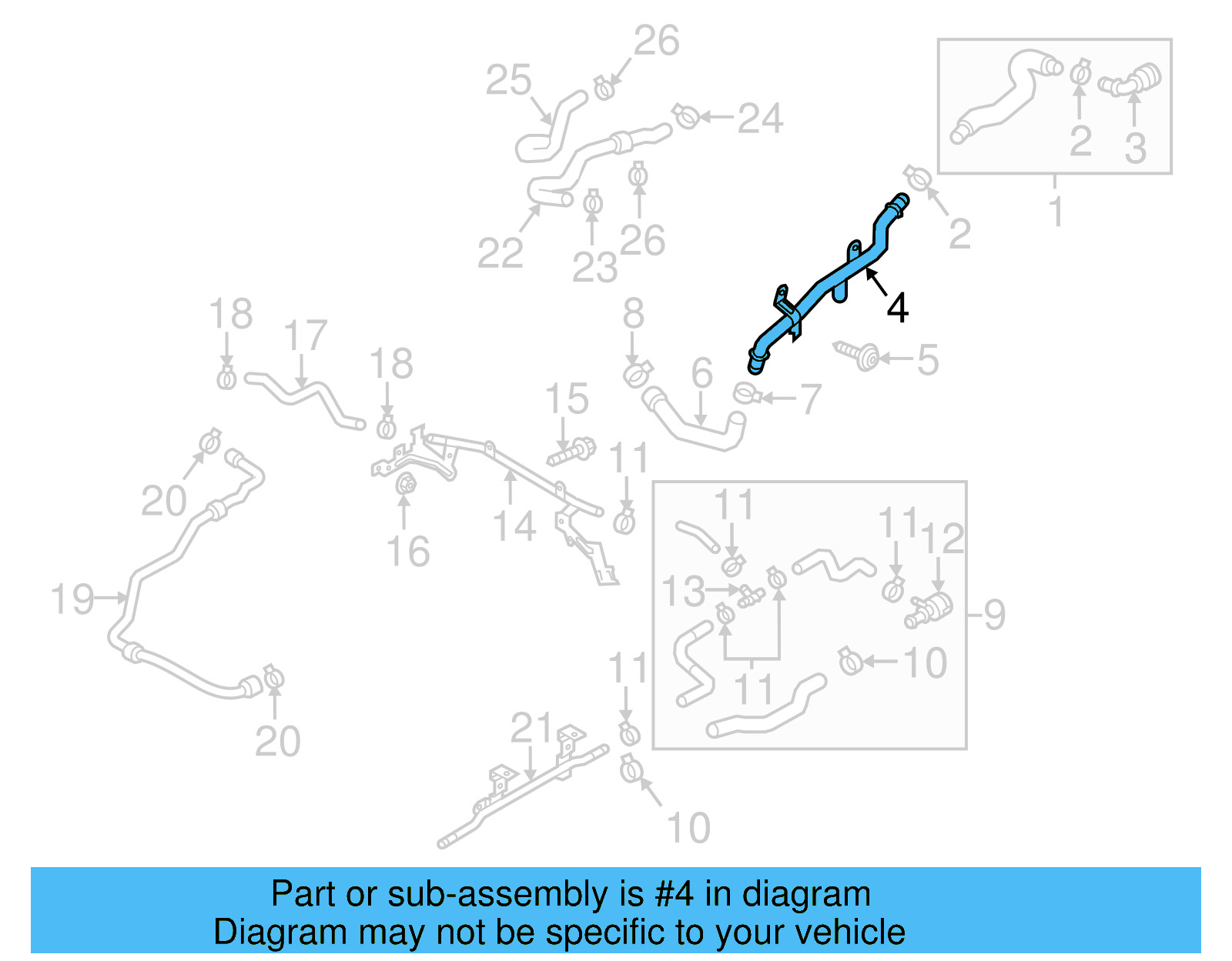 Water Pipe 3C0-121-070-AB - View 24