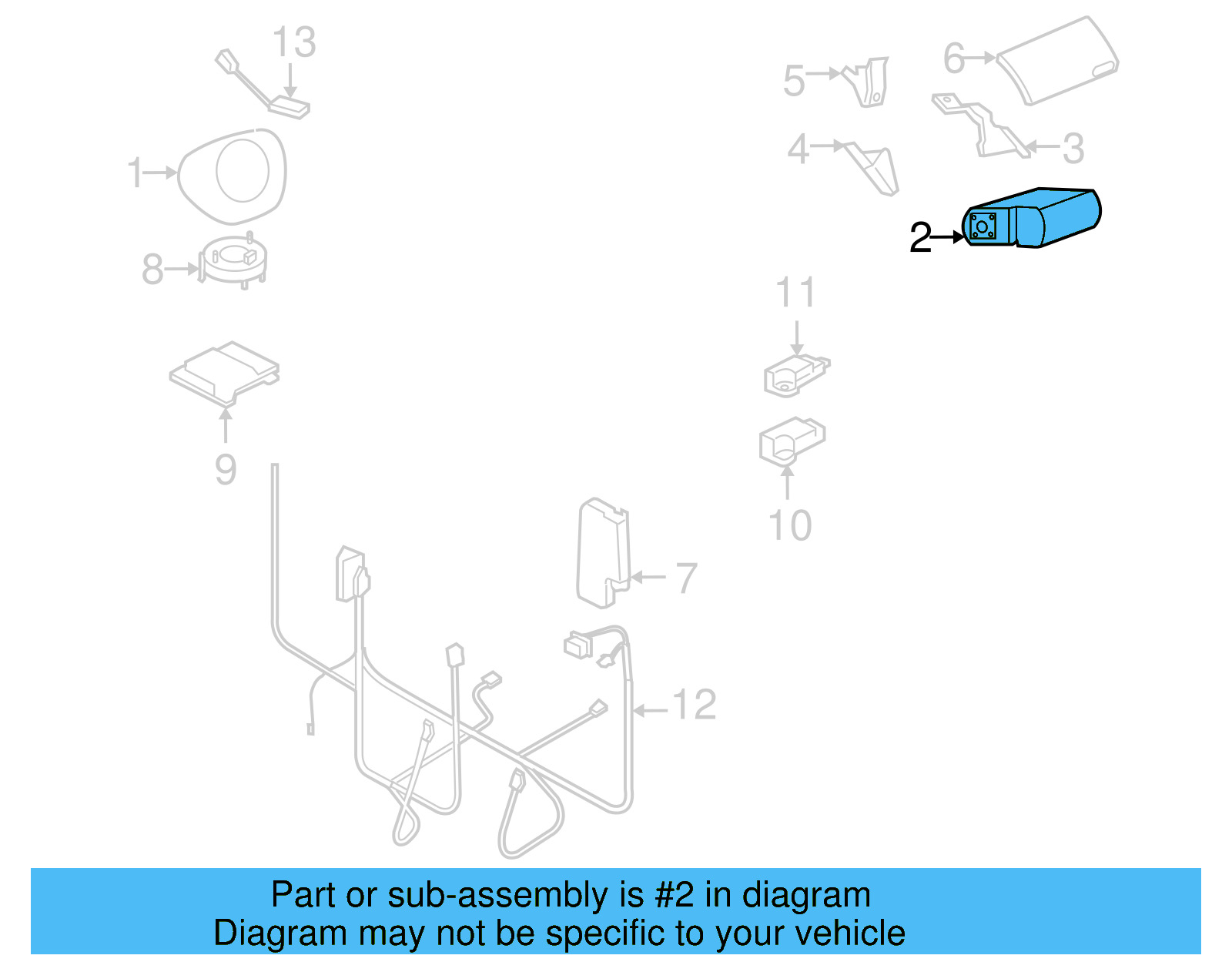Passenger Air Bag 1C0-880-204-E - View 12