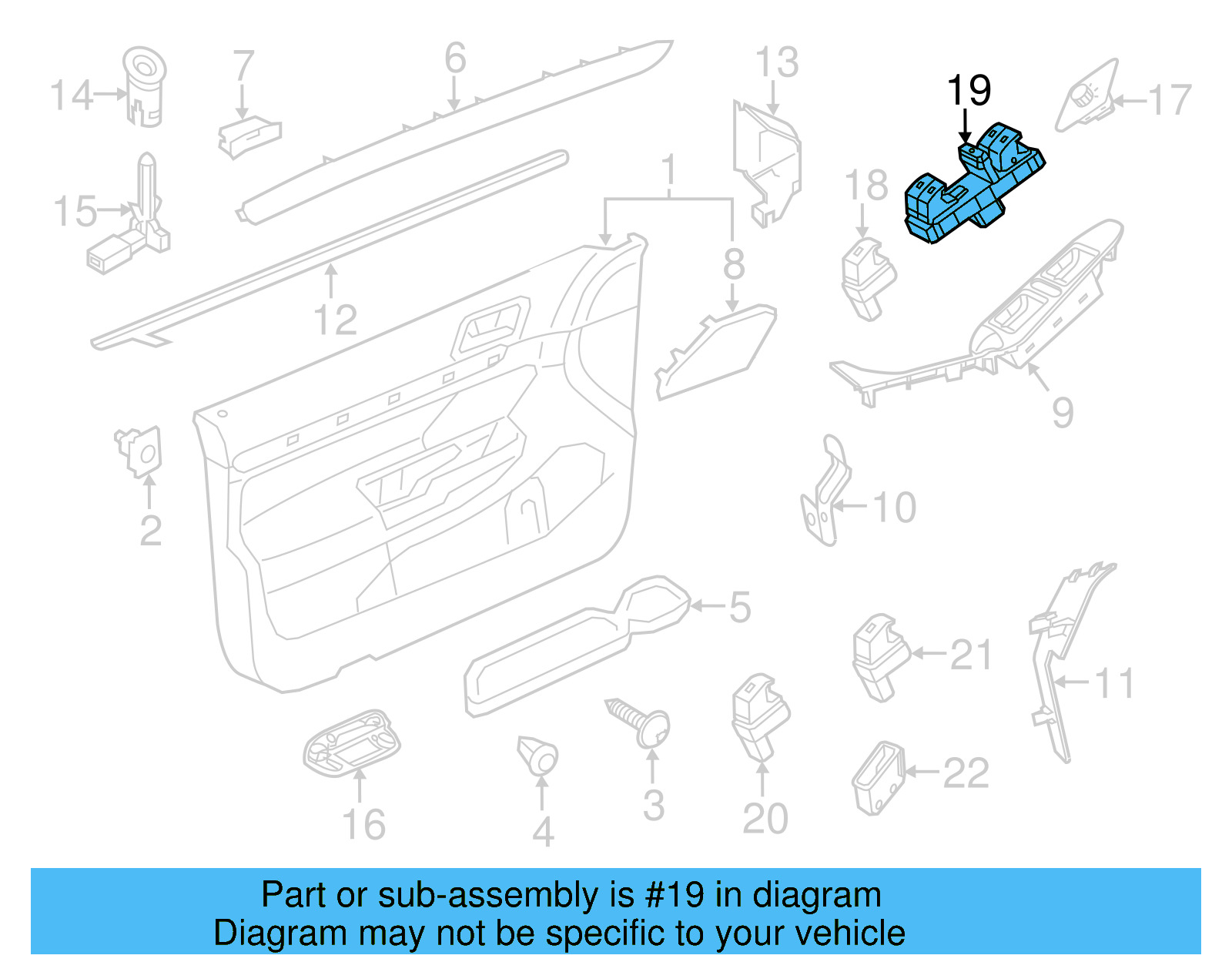 Window Switch 5K4-959-857-A-XSH - View 22