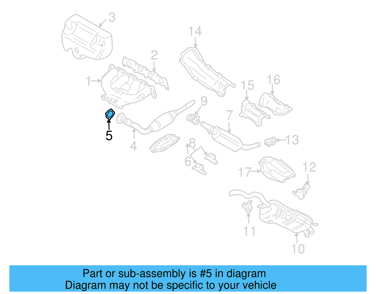 Converter & Pipe Gasket 1J0-253-115-R - View 12