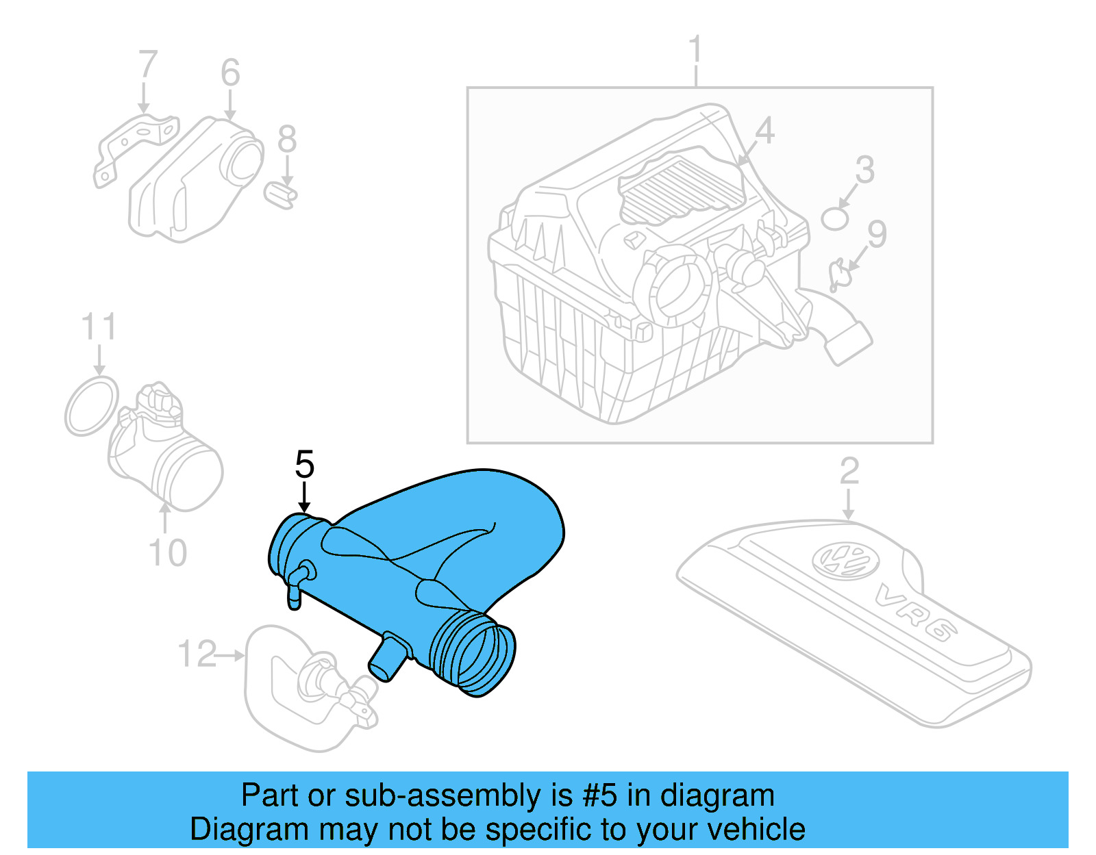 Inlet Hose 021-129-627-E - View 4