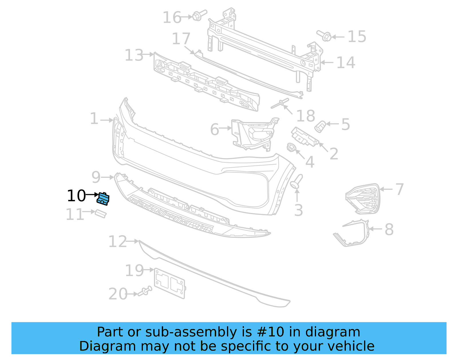 Tow Eye Cap 3CN-807-241-A-GRU - View 3