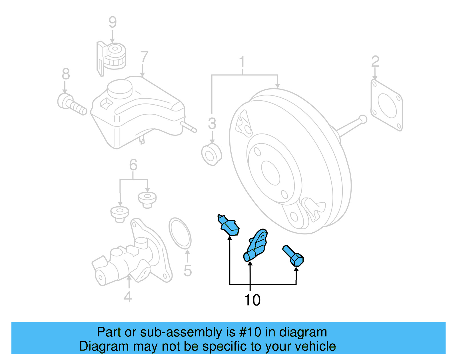 Stoplamp Switch 5C6-698-459 - View 11
