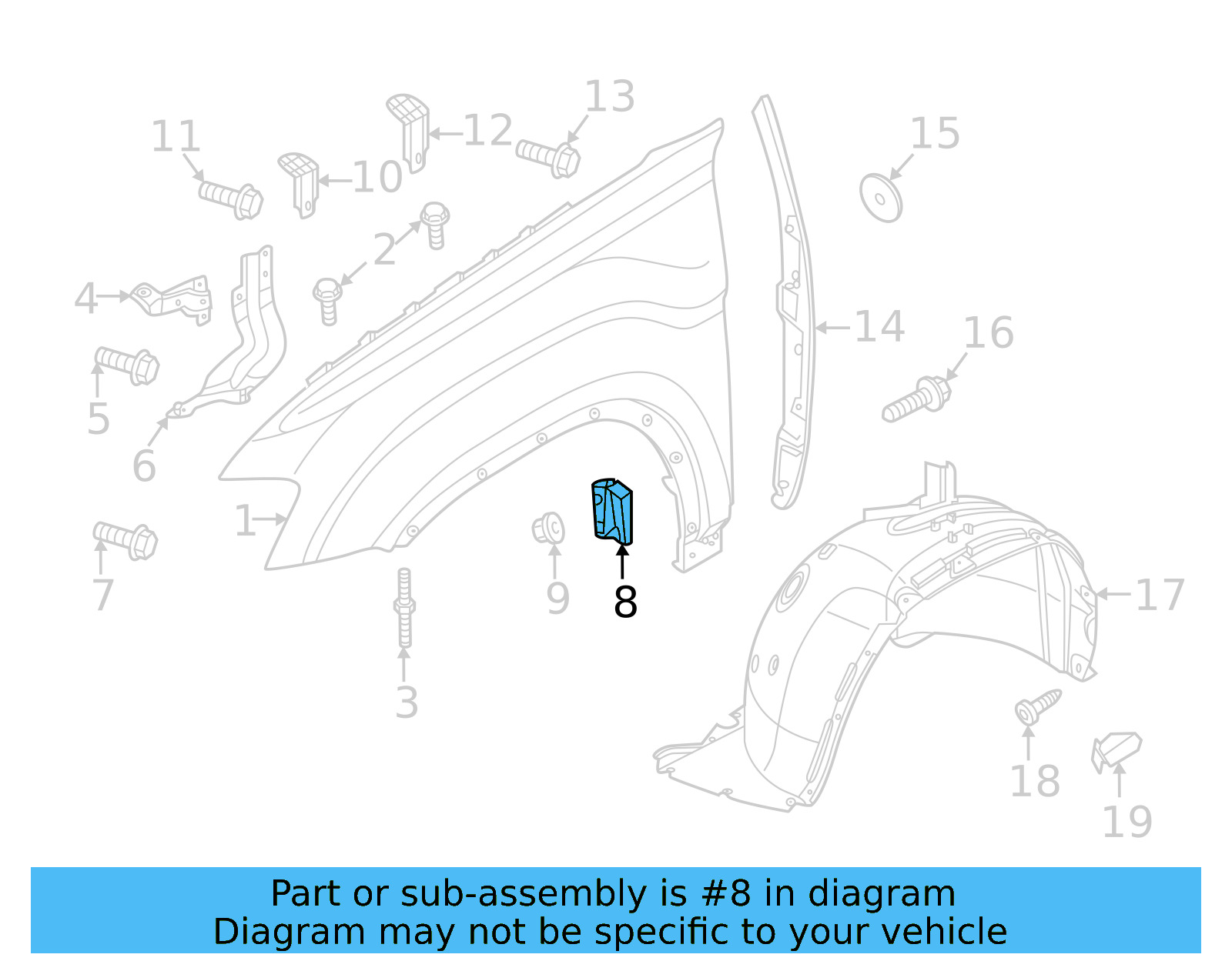Fender Bracket 3CN-803-414-A - View 6
