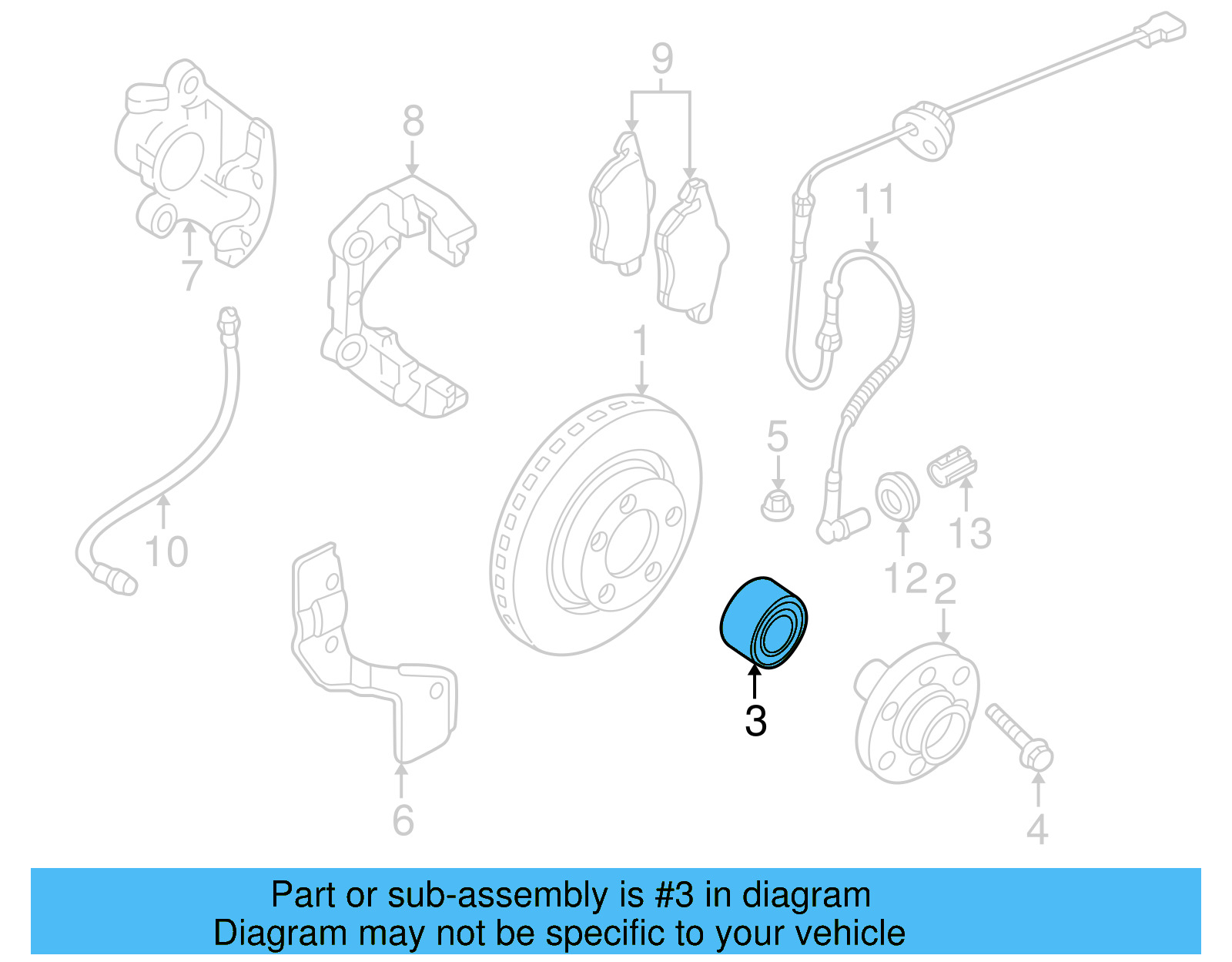 Front Wheel Bearing 4B0-498-625 - View 5