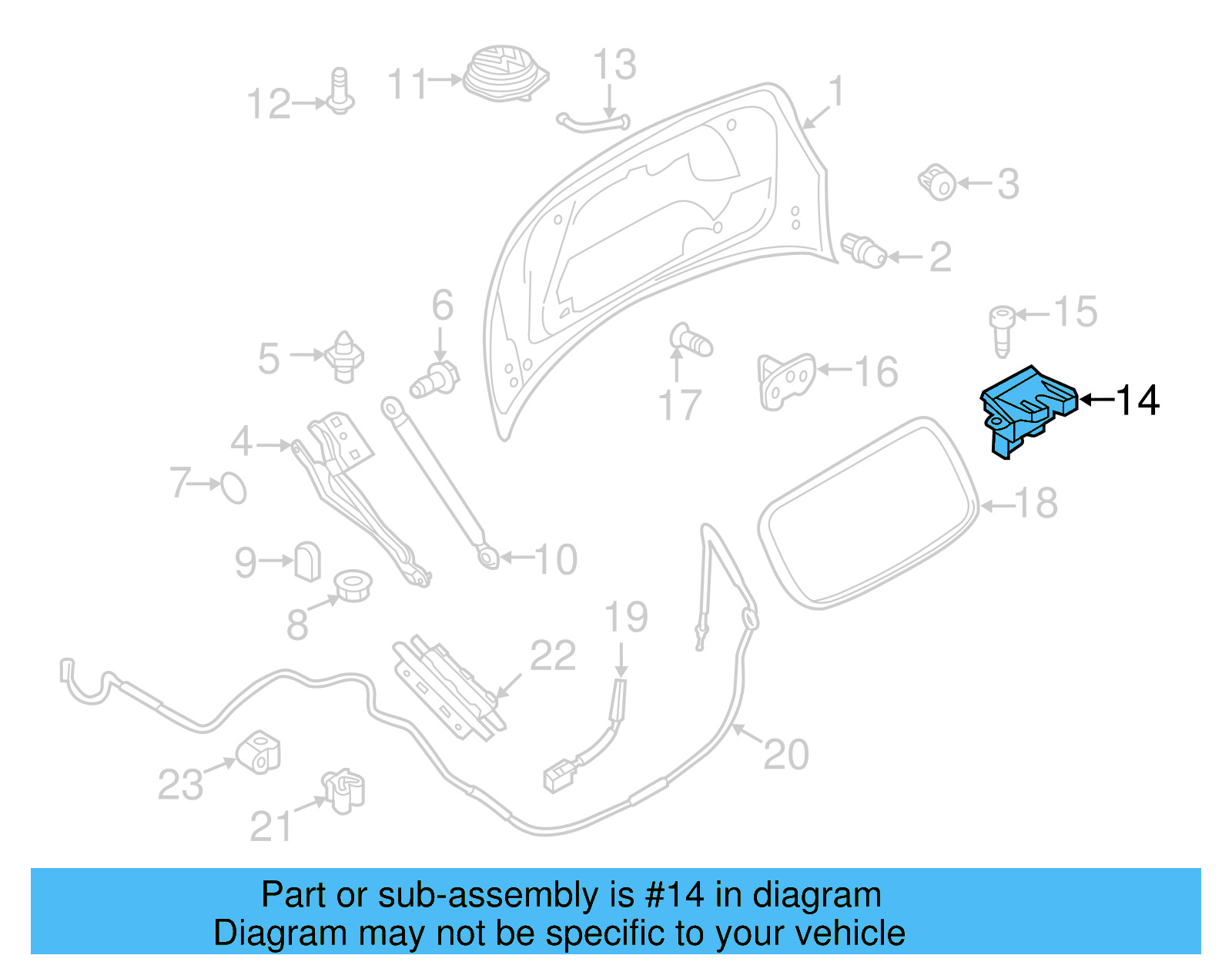 Lock 5M0-827-505-K - View 13