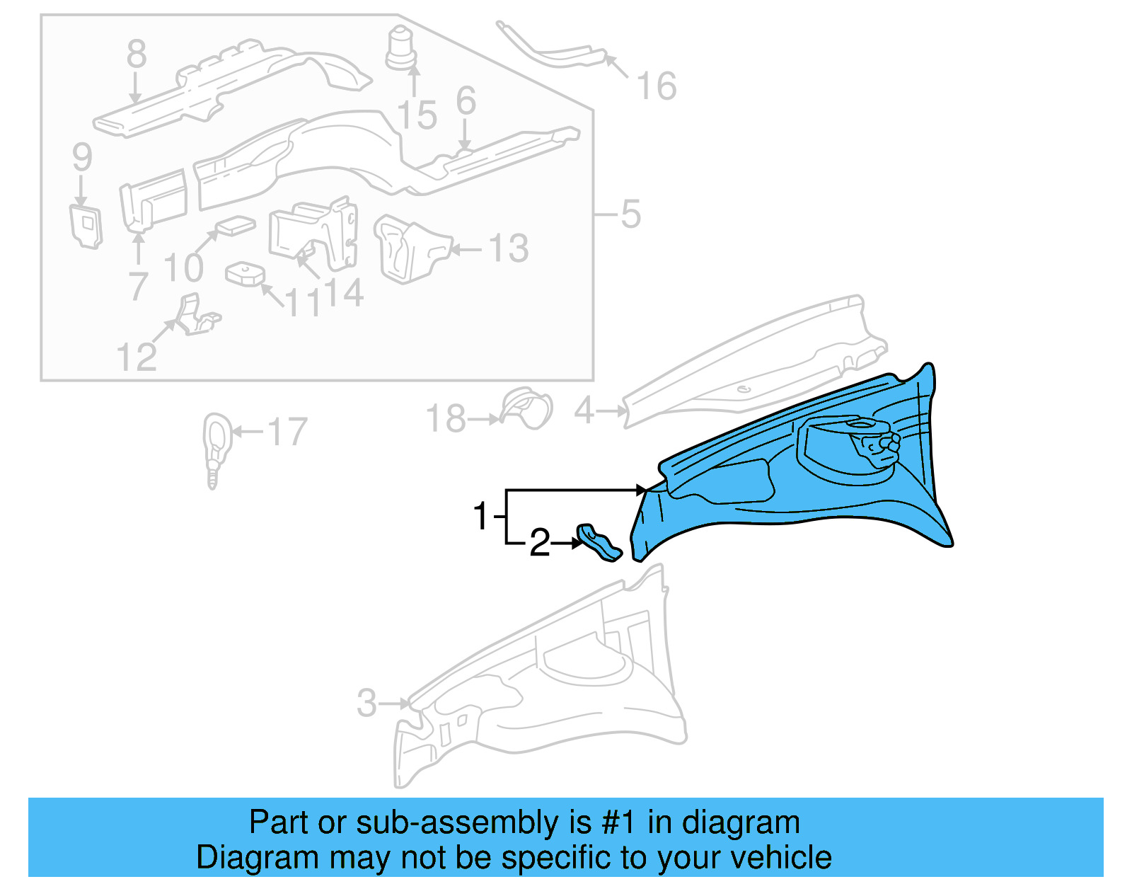 Apron Assembly 1HM-809-104-B - View 5