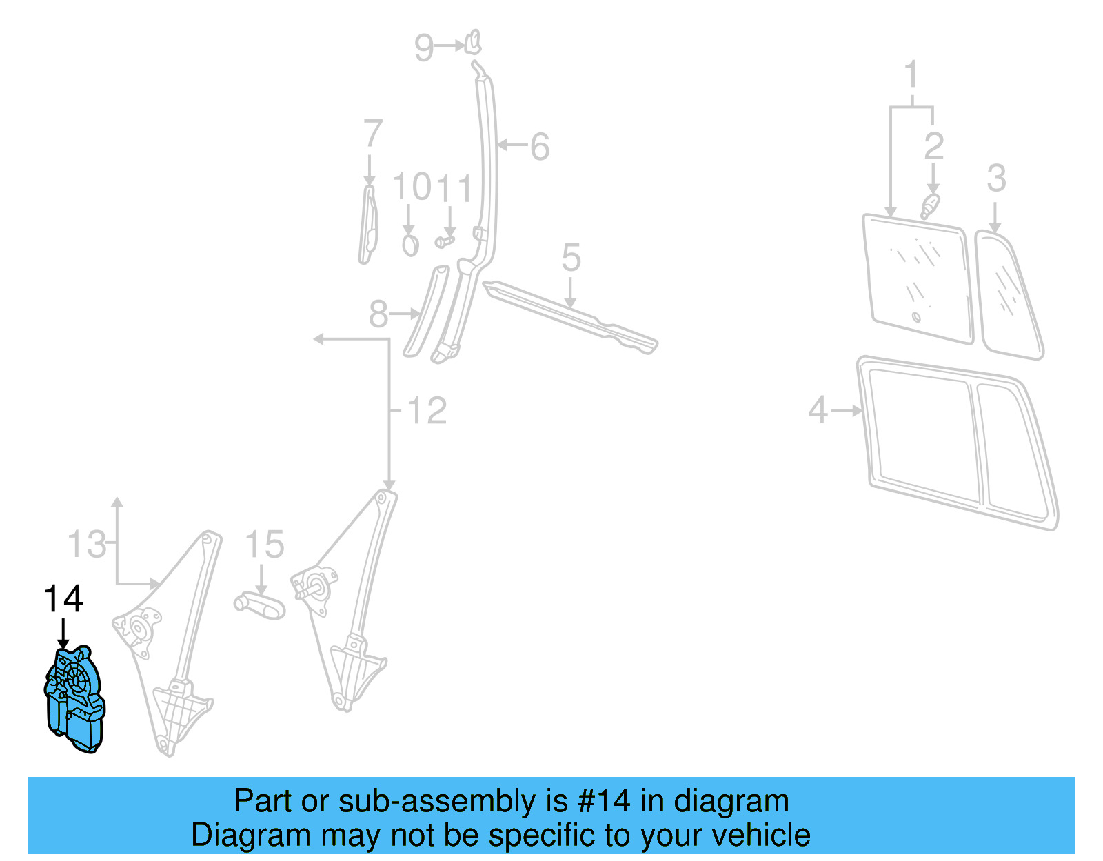 Window Motor 1C1-959-802-A-017 - View 16
