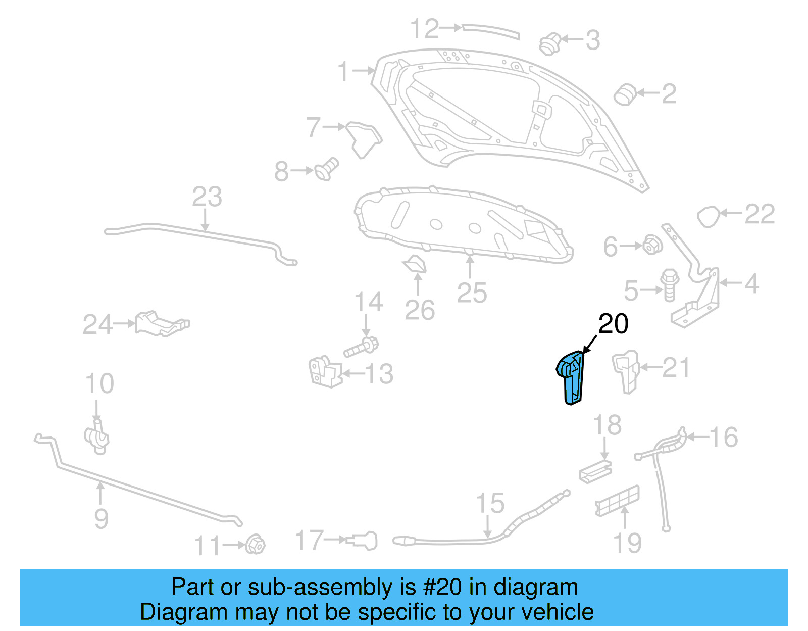 Hood Release Handle 5C1-823-533-9B9 - View 13