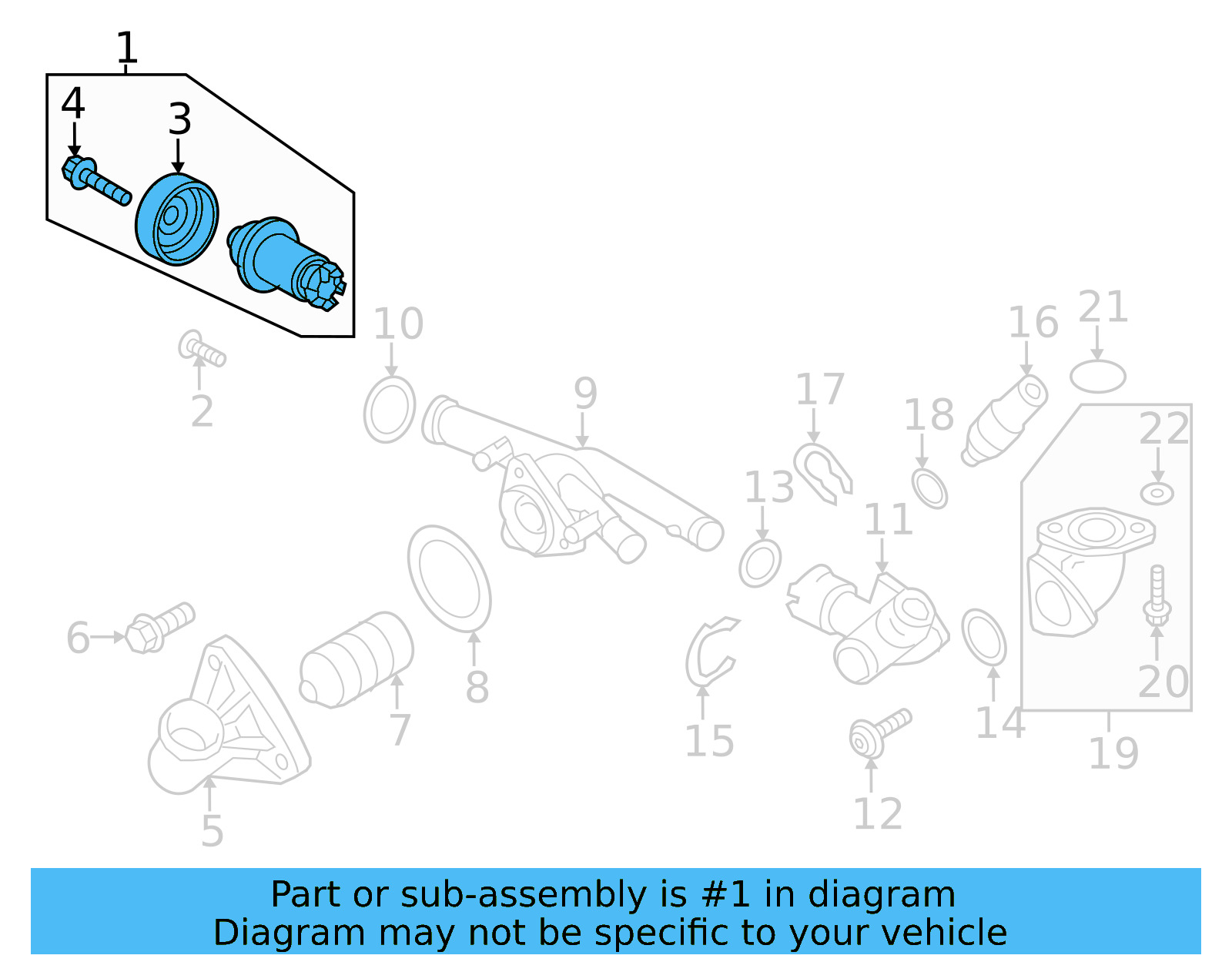 Water Pump 03H-121-008-M - View 3