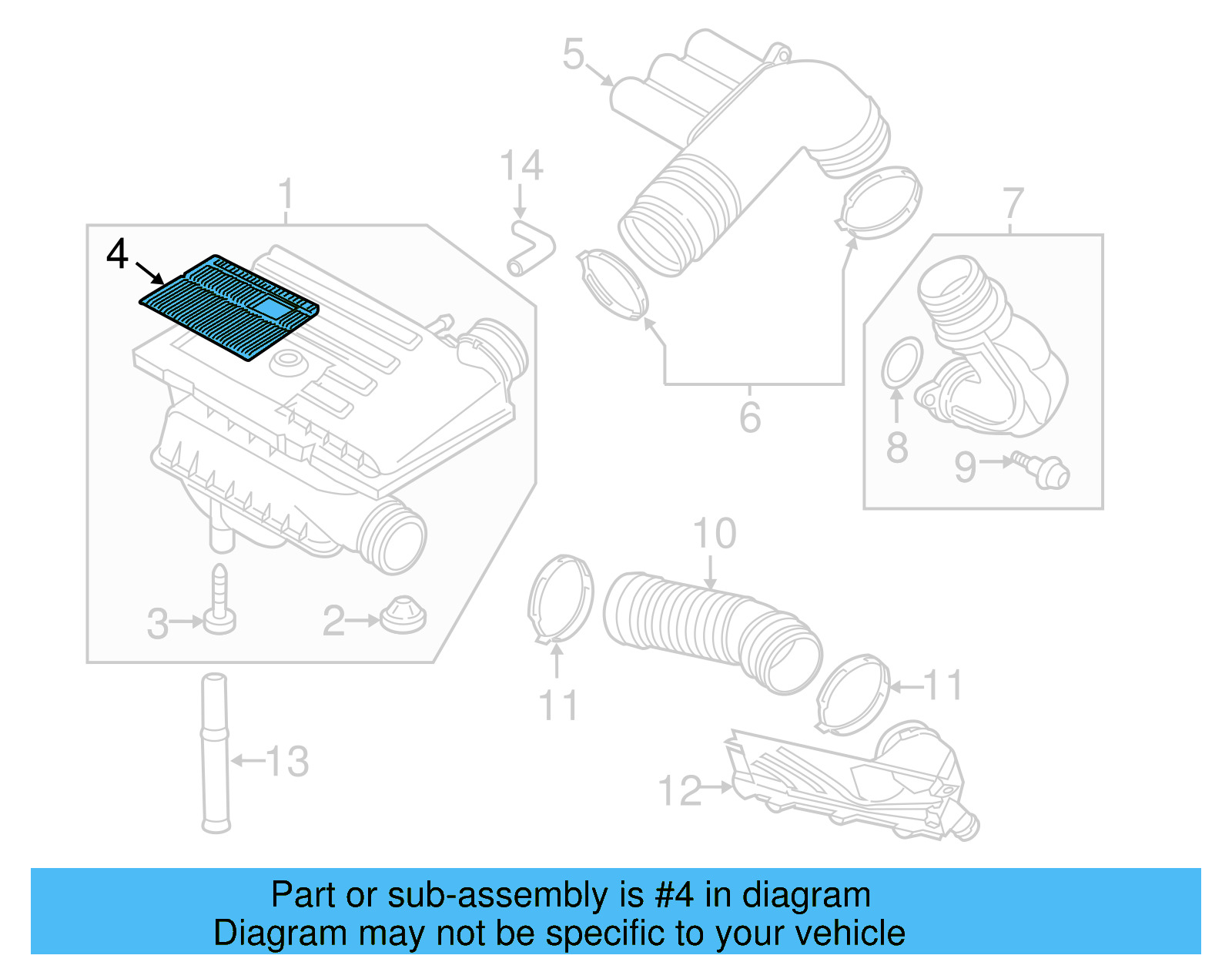 Air Filter 04E-129-620 - View 5