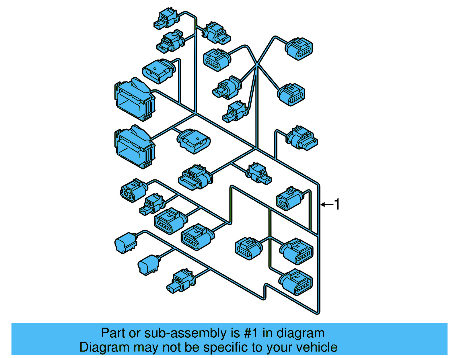 Engine Harness 06K-971-627-AF - View 3
