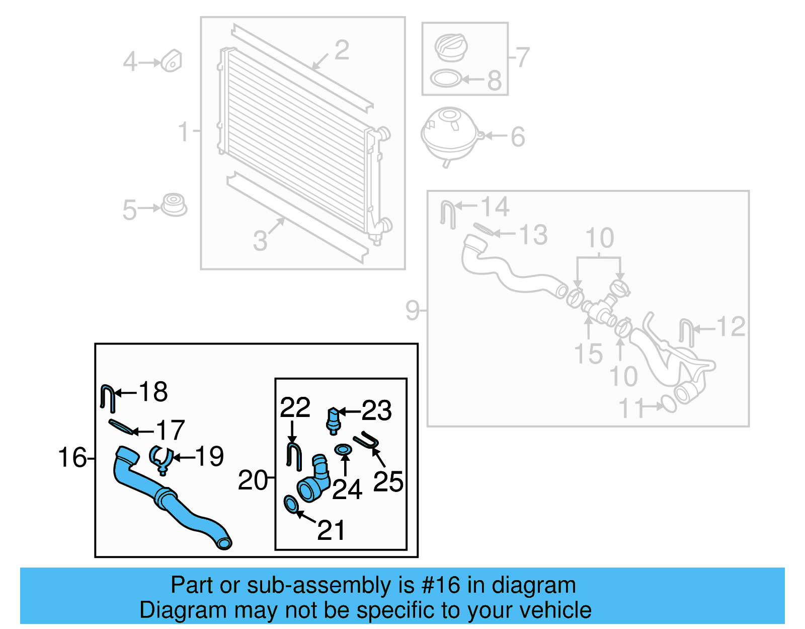 Lower Hose 3C0-122-051-CD - View 5