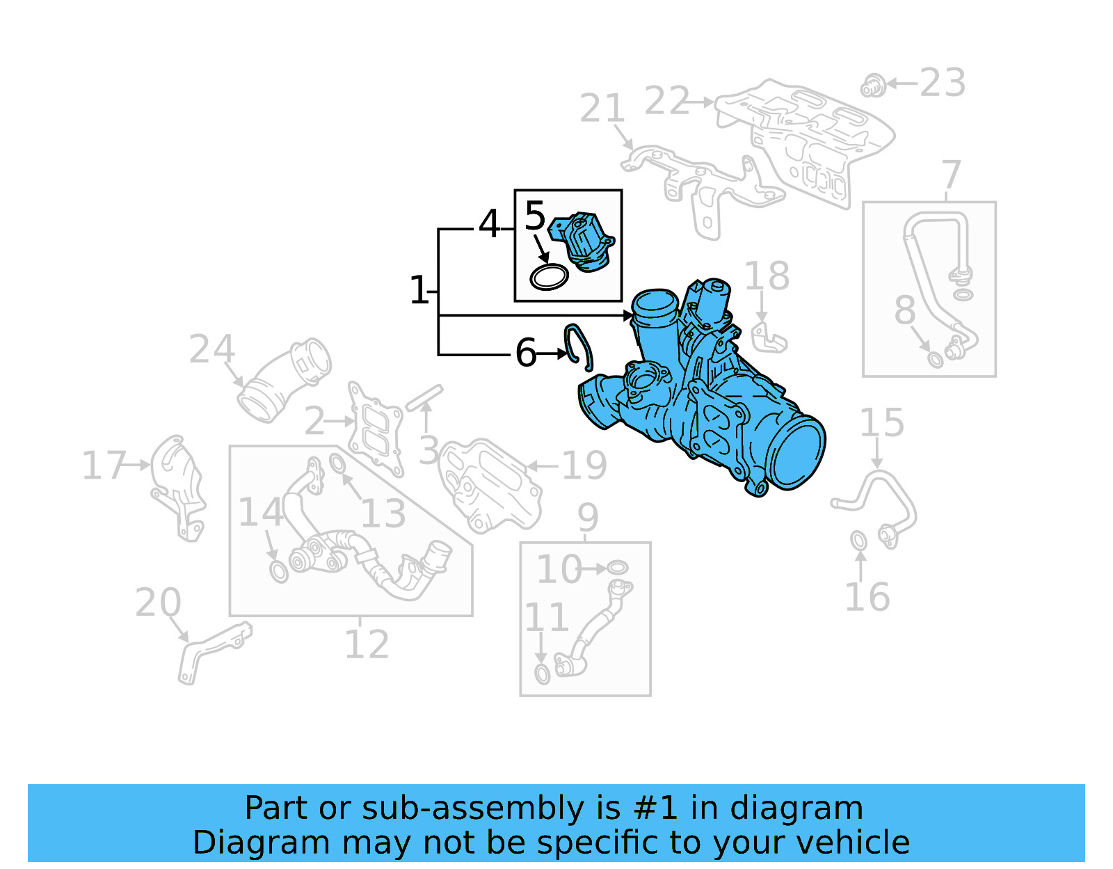 Turbocharger 06K-145-721-S - View 5