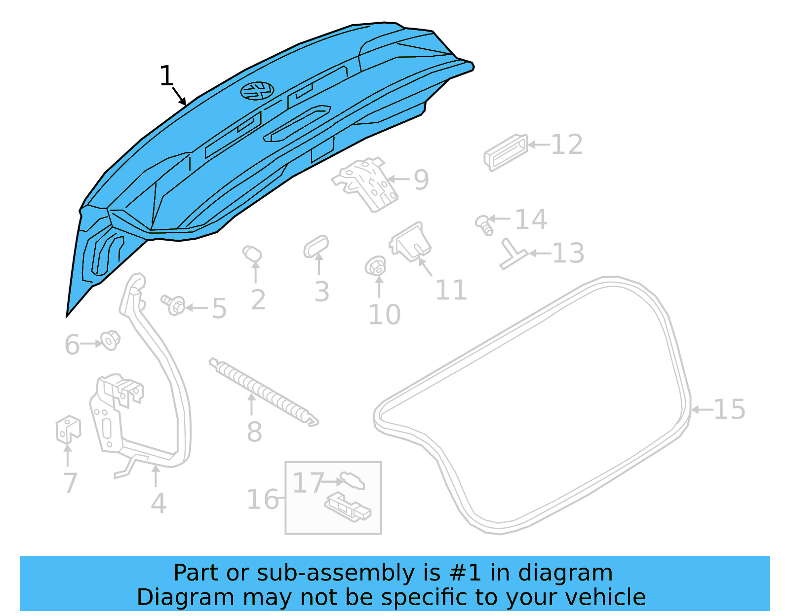 Trunk Lid 17A-827-025-A