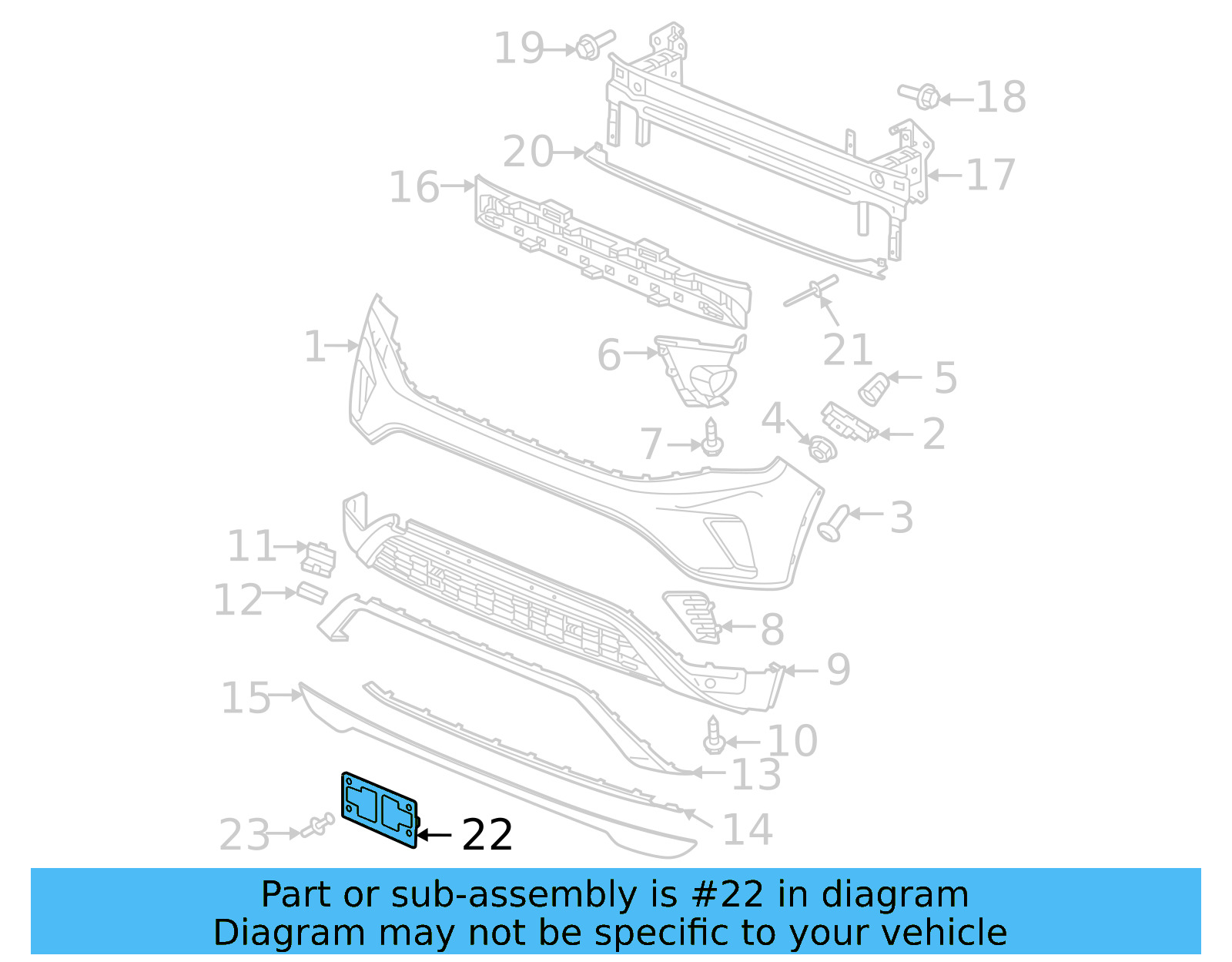 License Bracket 3CM-807-287-9B9 - View 4