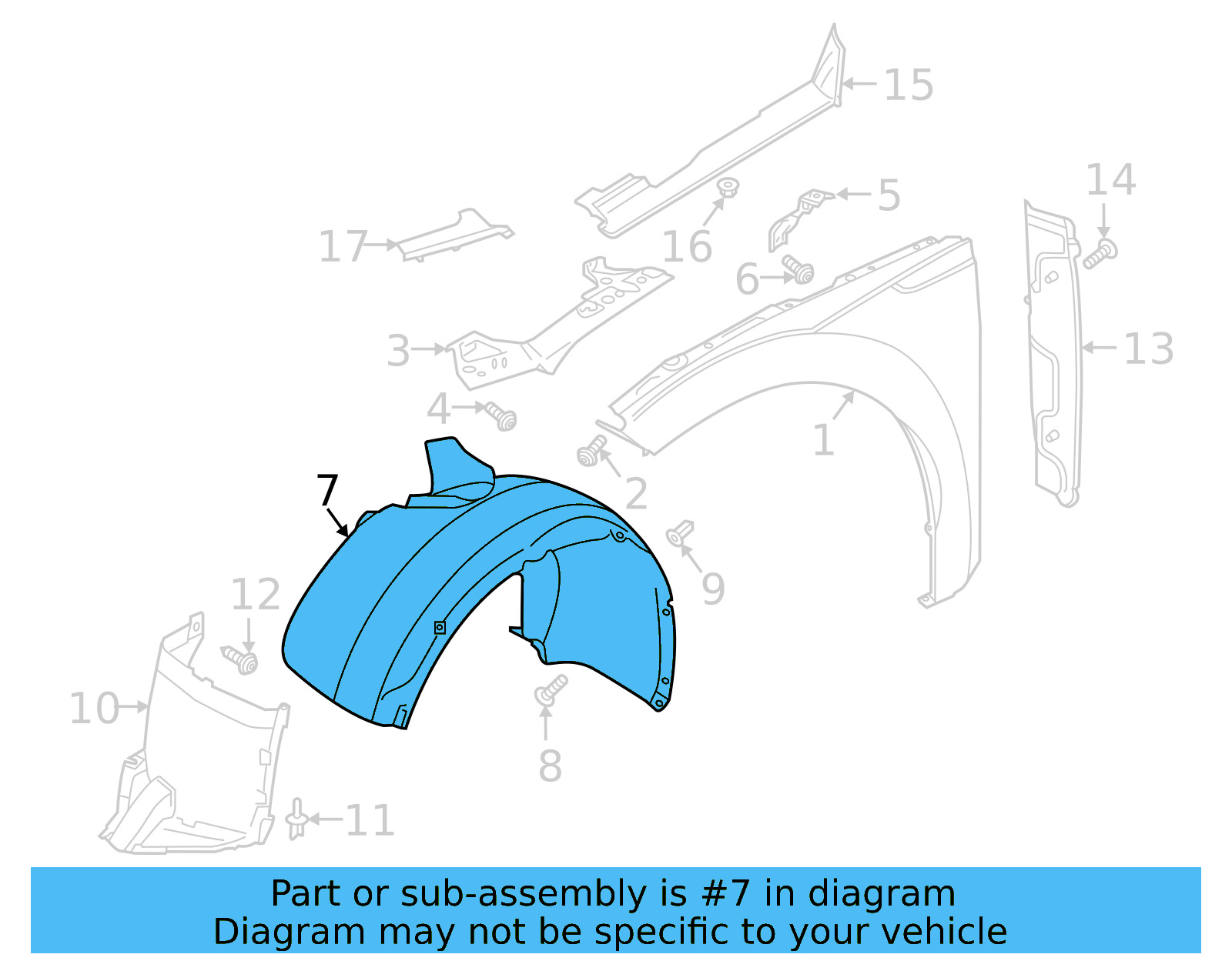 Fender Liner 3G8-805-977-C - View 5