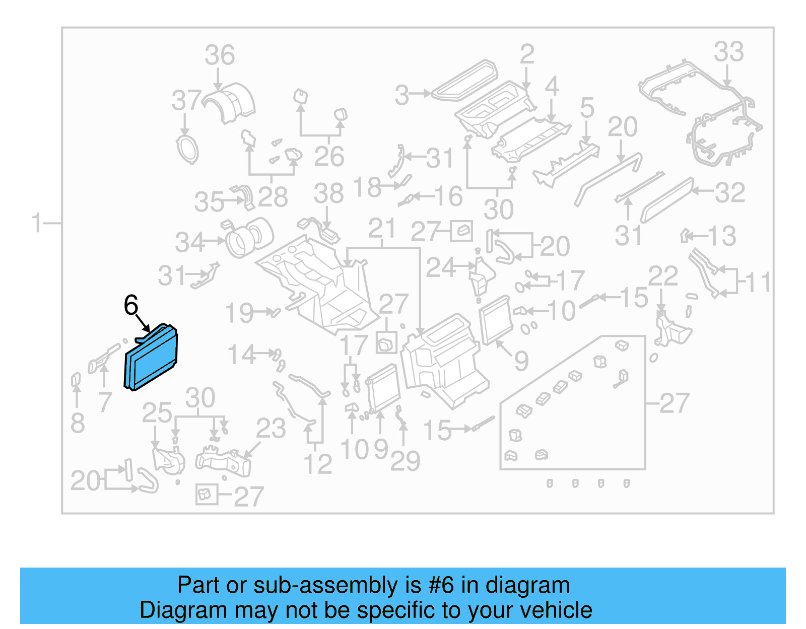 Evaporator Core 4D0-898-037-A - View 2