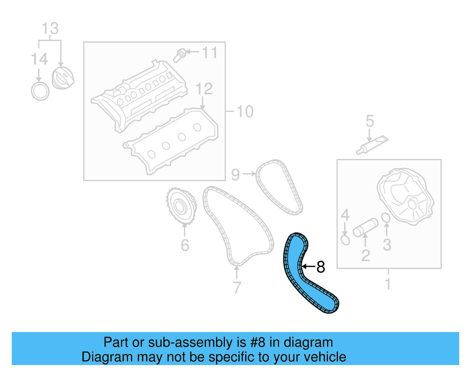 Timing Chain 06E-109-465-AQ - View 4