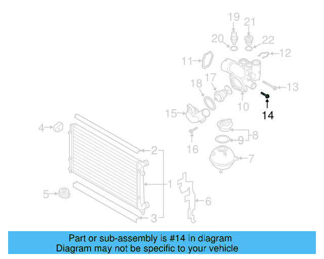 Thermostat Housing Bolt N-904-121-01 - View 4