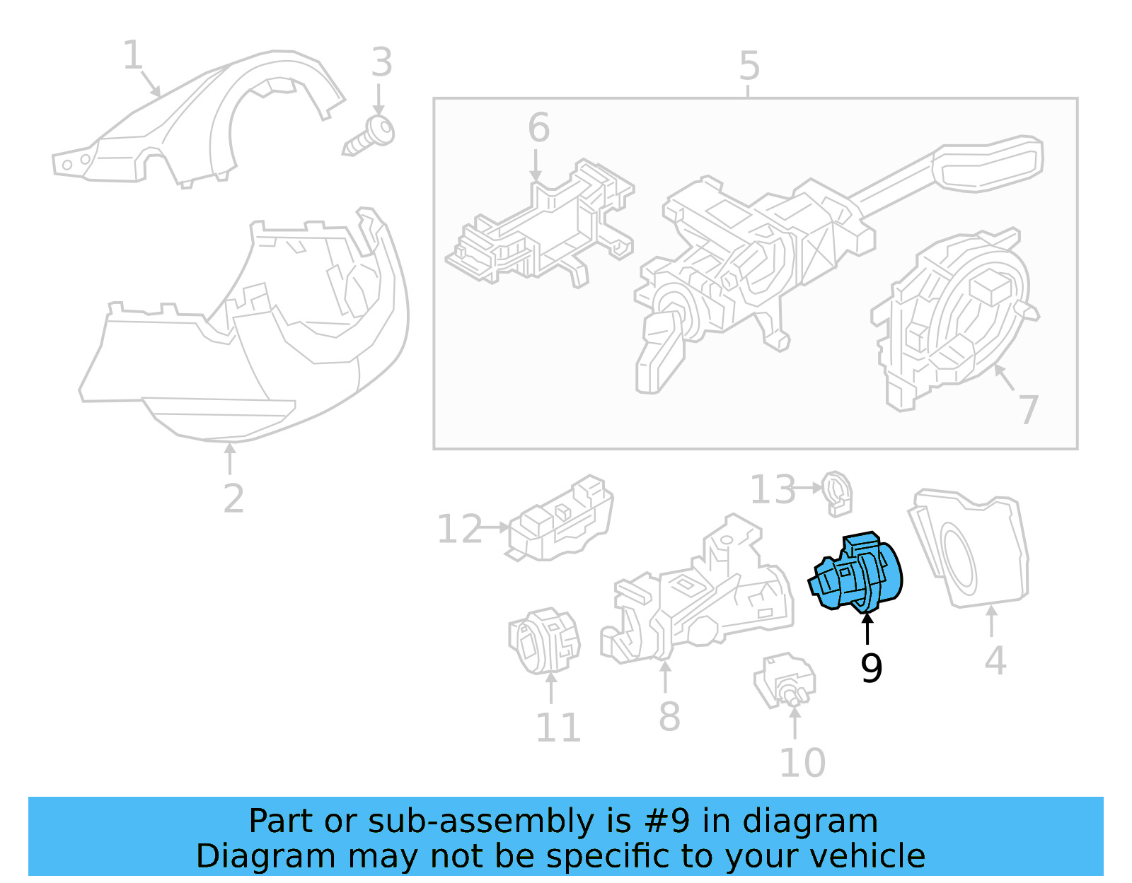Lock Cylinder 107-905-855-AL