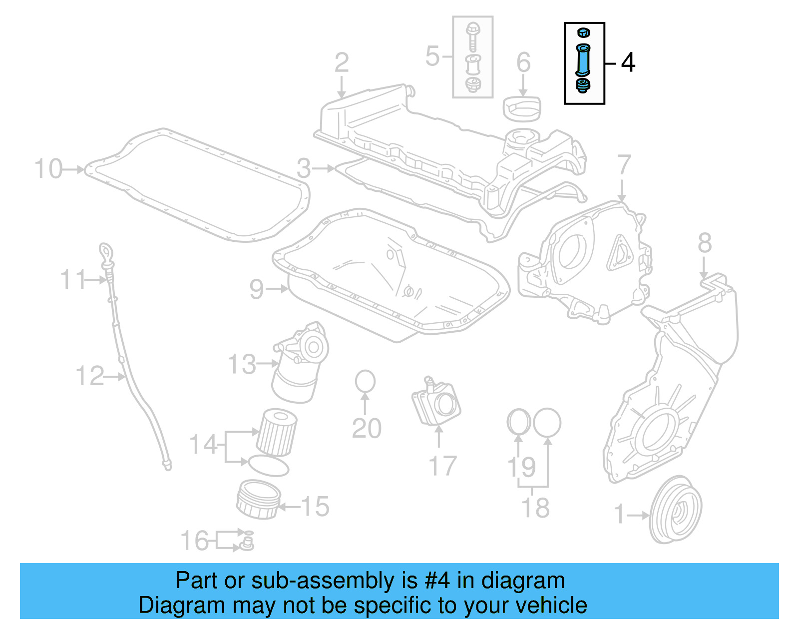 Valve Cover Mount Kit 022-103-831-C - View 17