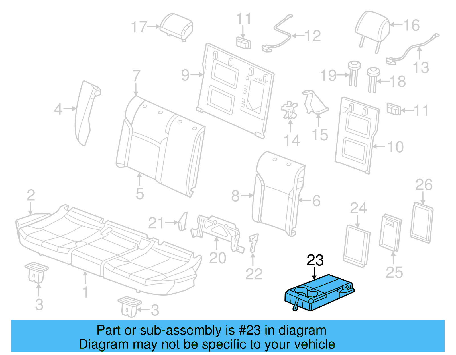 Seat Armrest 5C6-885-081-R-86W - View 8
