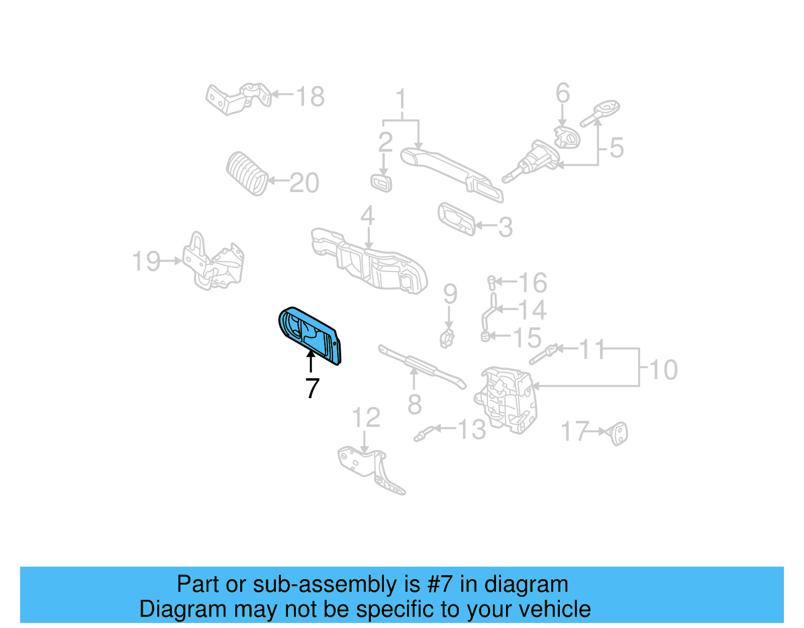 Handle, Inside 3B1-837-113-L-4J4 - View 3