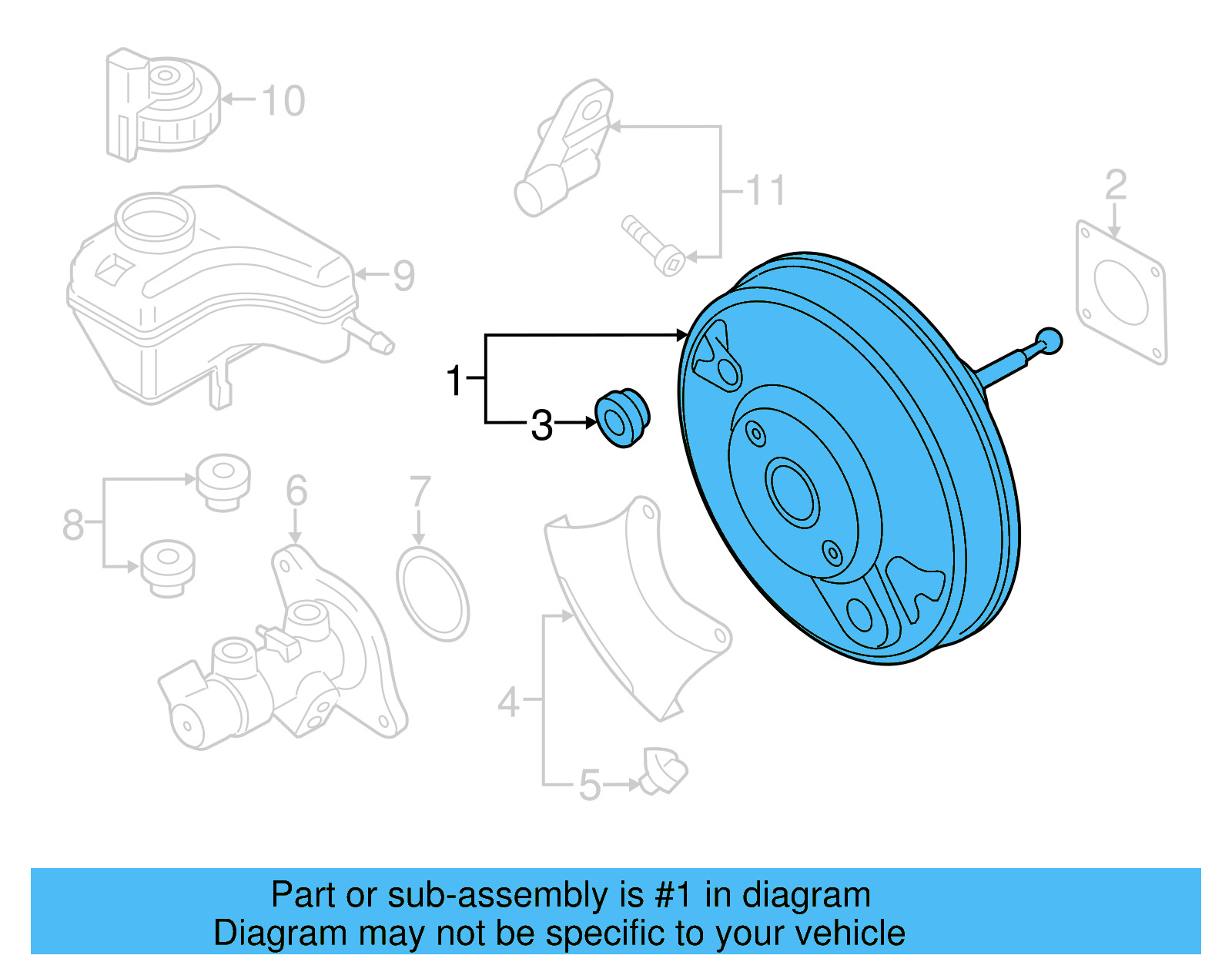Power Booster 3C1-614-106-Q - View 5