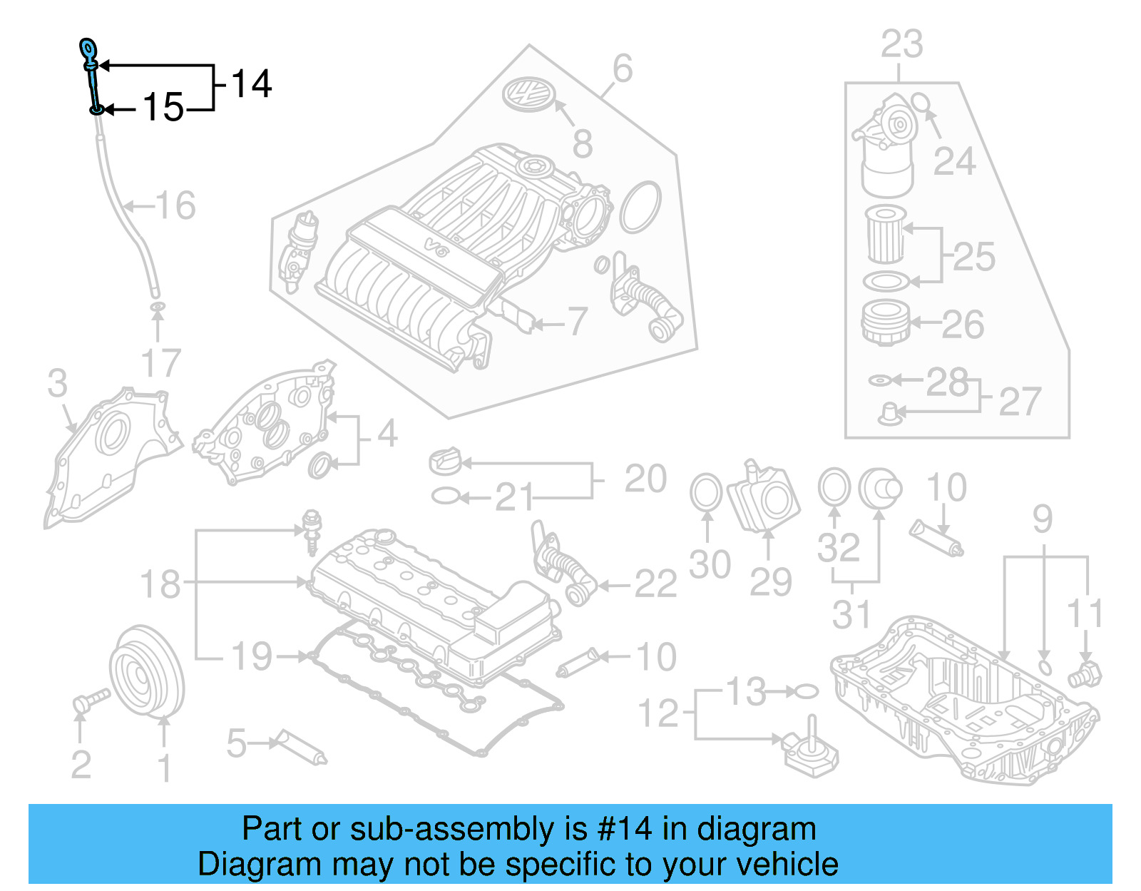 Dipstick 03H-115-607-B - View 7