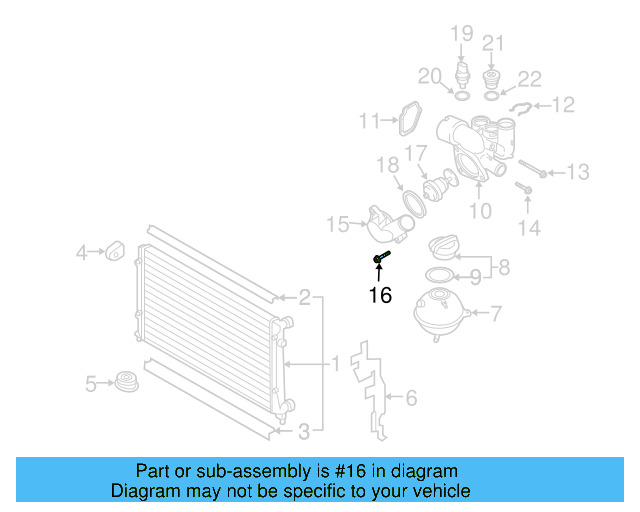 Engine Coolant Thermostat Housing Bolt N-905-330-05 - View 6