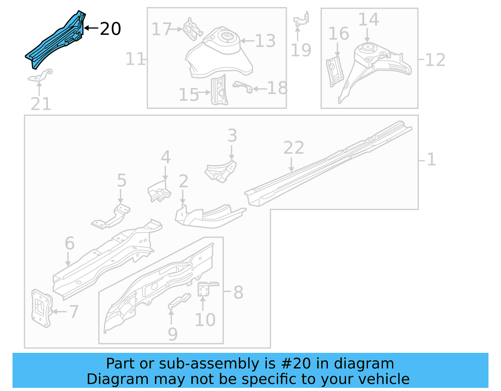 Upper Rail 17A-810-136 - View 3