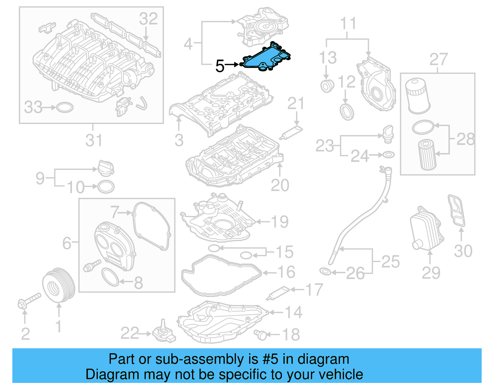 Separator Gasket 06K-103-484-F - View 6